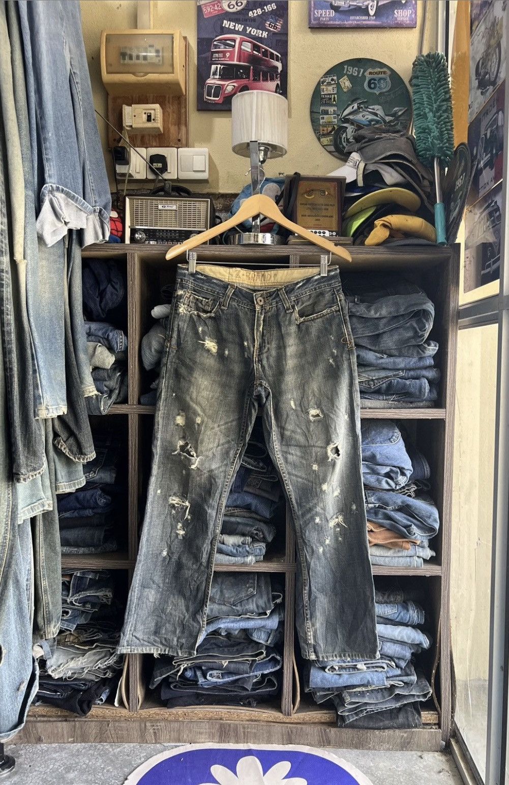 Z Brand 🔥Vintage Z Brand Distressed Denim Size US 31 - 2 Thumbnail