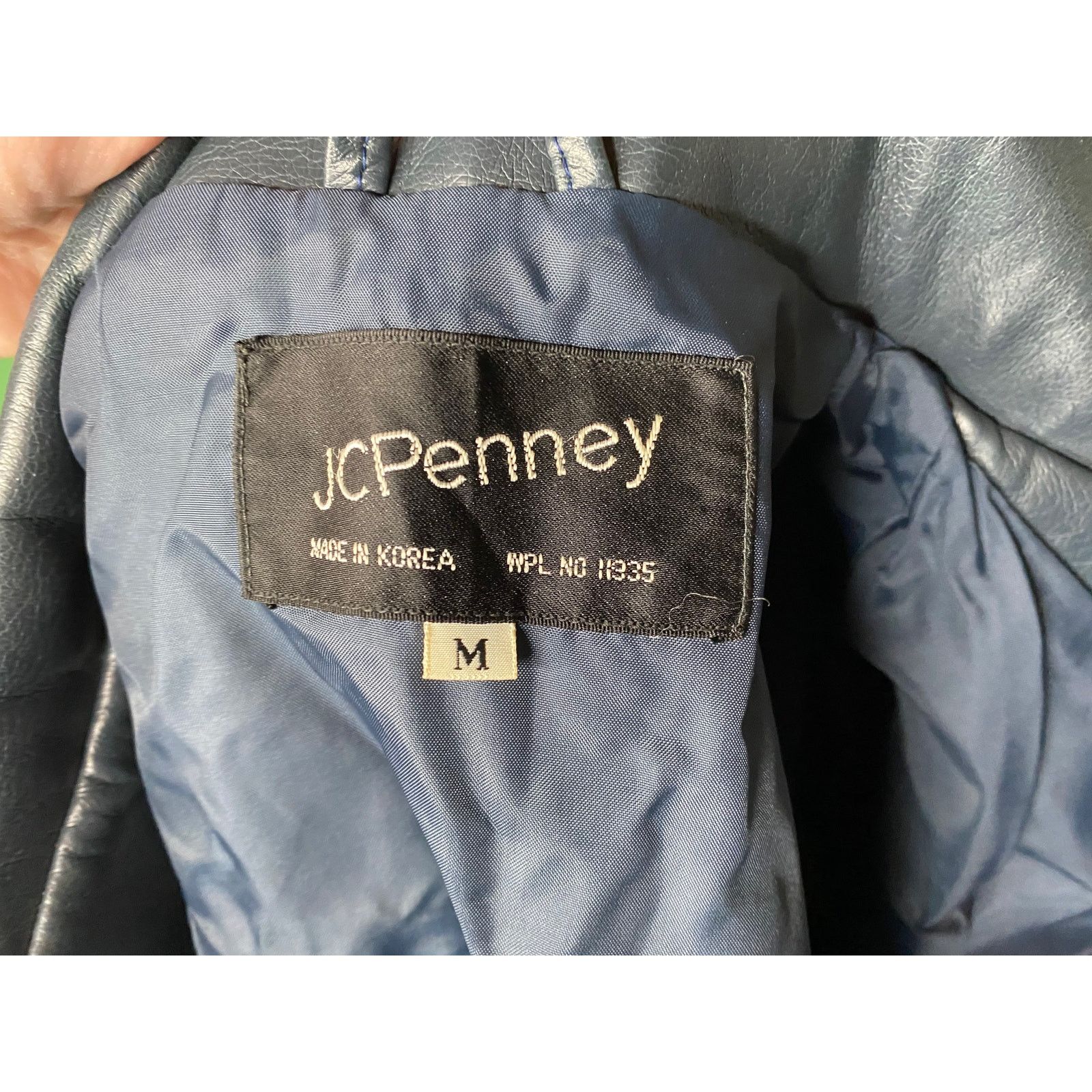 Other Vegan leather spy style Jacket gun metal gray blue vintage Size US M / EU 48-50 / 2 - 8 Thumbnail