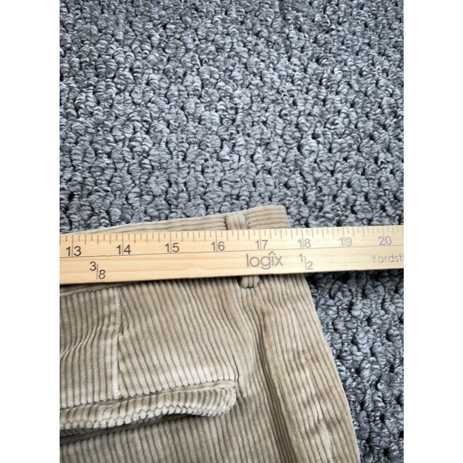 Vintage VINTAGE L.L. Bean Corduroy Pants 36 x 29 Regular Fit Flat Front Beige Straight Leg Men's USA Size US 36 / EU 52 - 6 Thumbnail