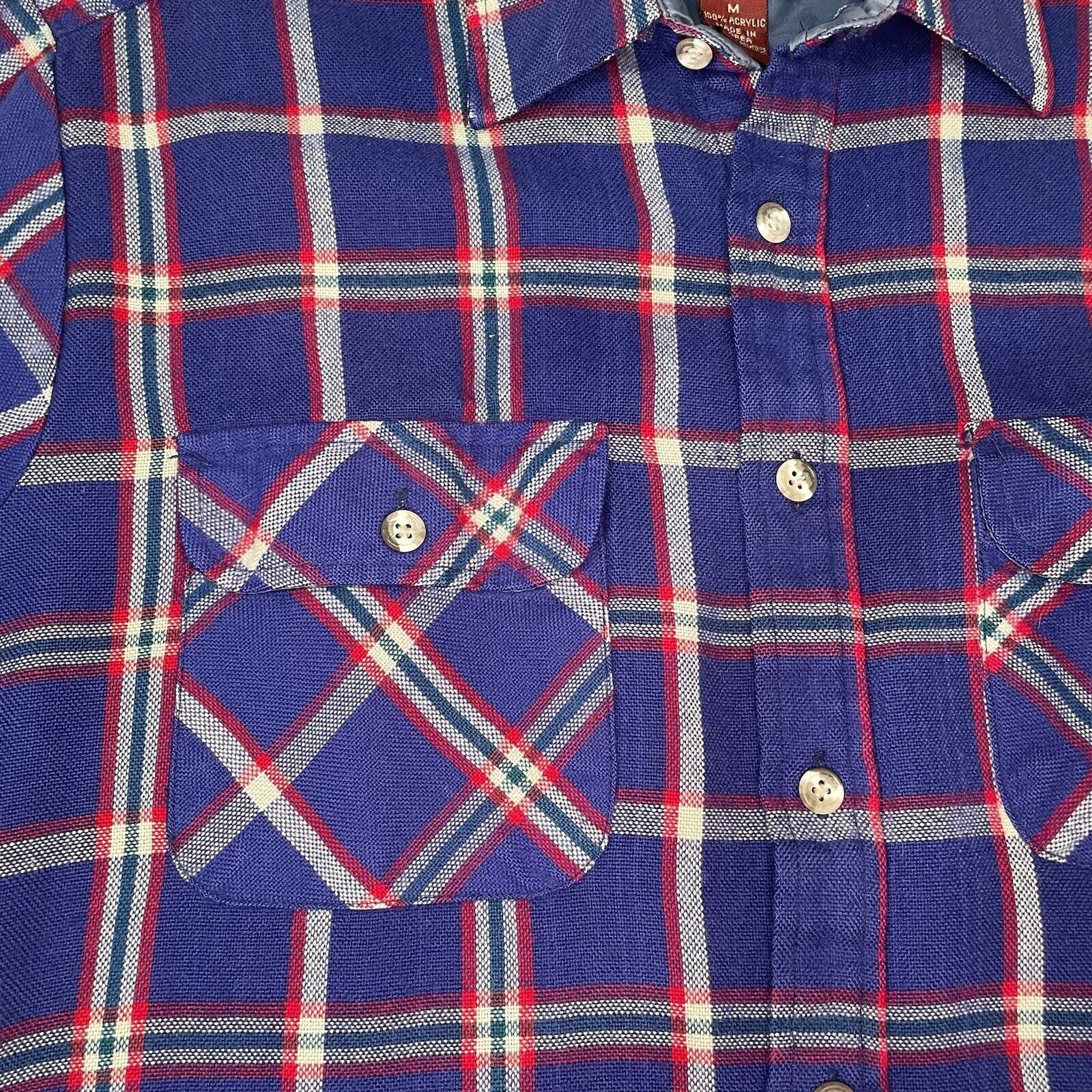 High Sierra VTG High Sierra Flannel Plaid Shirt Red White Blue Check M Size US M / EU 48-50 / 2 - 3 Thumbnail