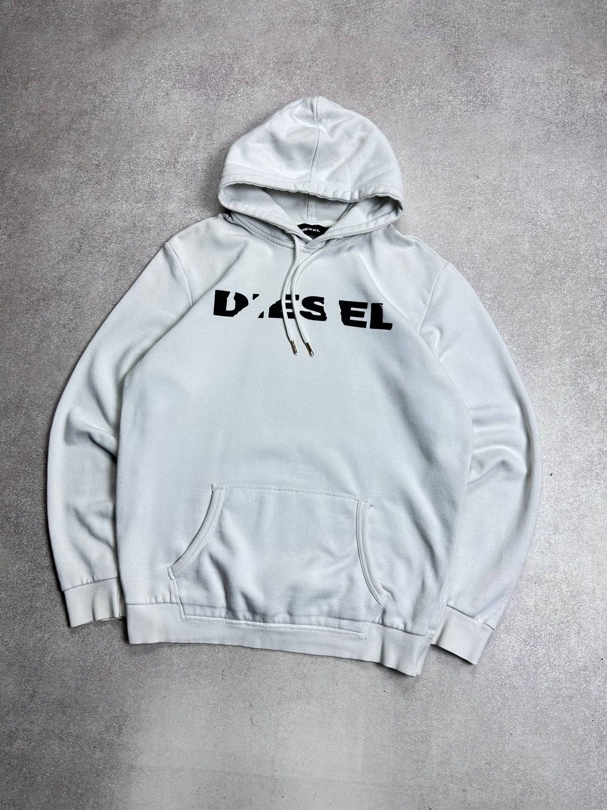 Diesel Vintage Diesel Spellout Boxy Hoodie Mens Rare M Size US M / EU 48-50 / 2 - 2 Thumbnail