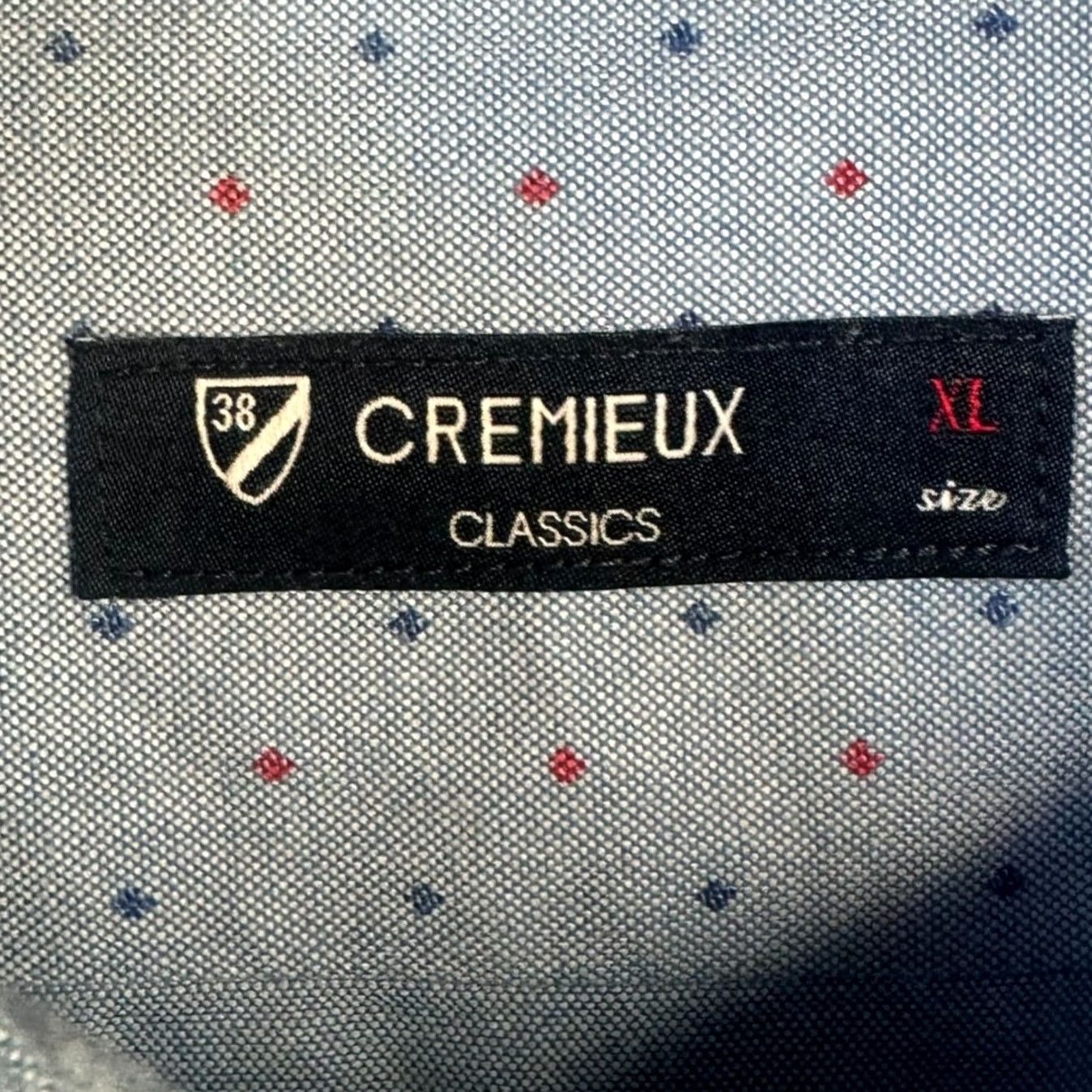 Cremieux CREMIEUX CLASSICS Mens XL Blue Dotted Button Down Long Sleeve Shirt Size US XL / EU 56 / 4 - 7 Thumbnail