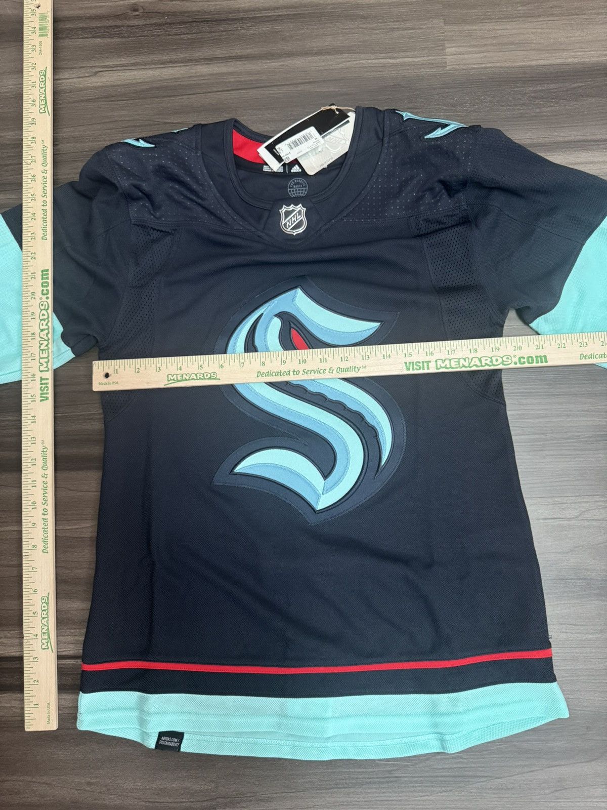 Adidas Adidas Seattle Kraken NHL Hockey Jersey Size 42 MSRP $180 Size US S / EU 44-46 / 1 - 5 Thumbnail