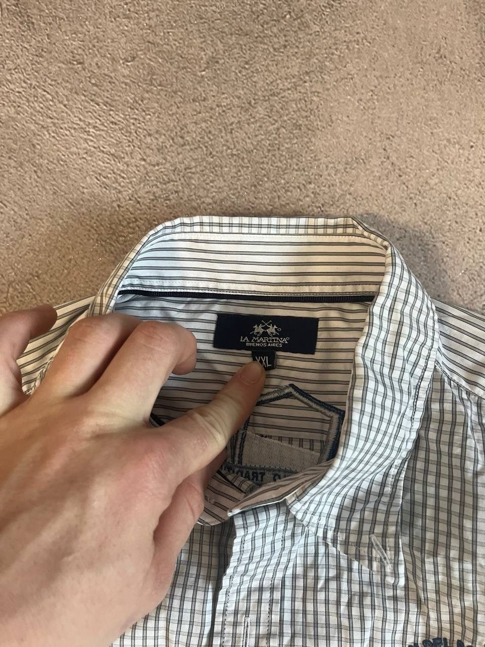 La Martina × Vintage La Martina Ralph style distressed rugby shirt Size US XL / EU 56 / 4 - 5 Thumbnail