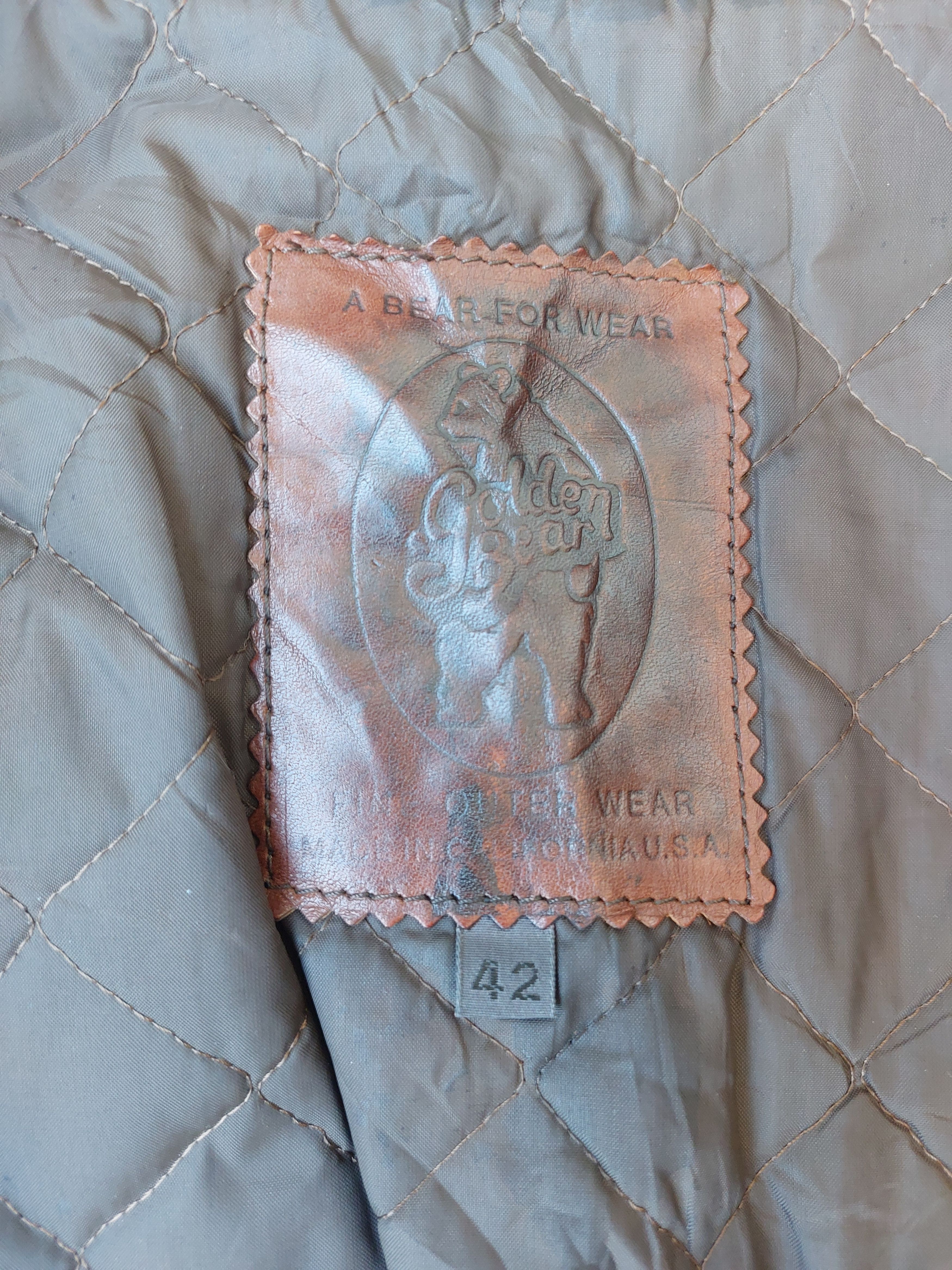Golden Bear Golden Bear G-8 Vintage Leather Jacket Military Looks Size US L / EU 52-54 / 3 - 11 Thumbnail