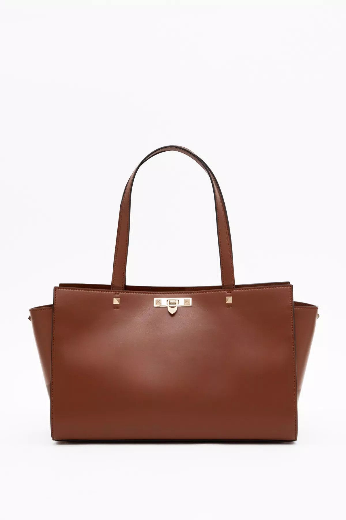 Valentino oc11z0725 Size:OS/Fierce Large Calfskin Bag in Brown Size ONE SIZE - 1 Thumbnail