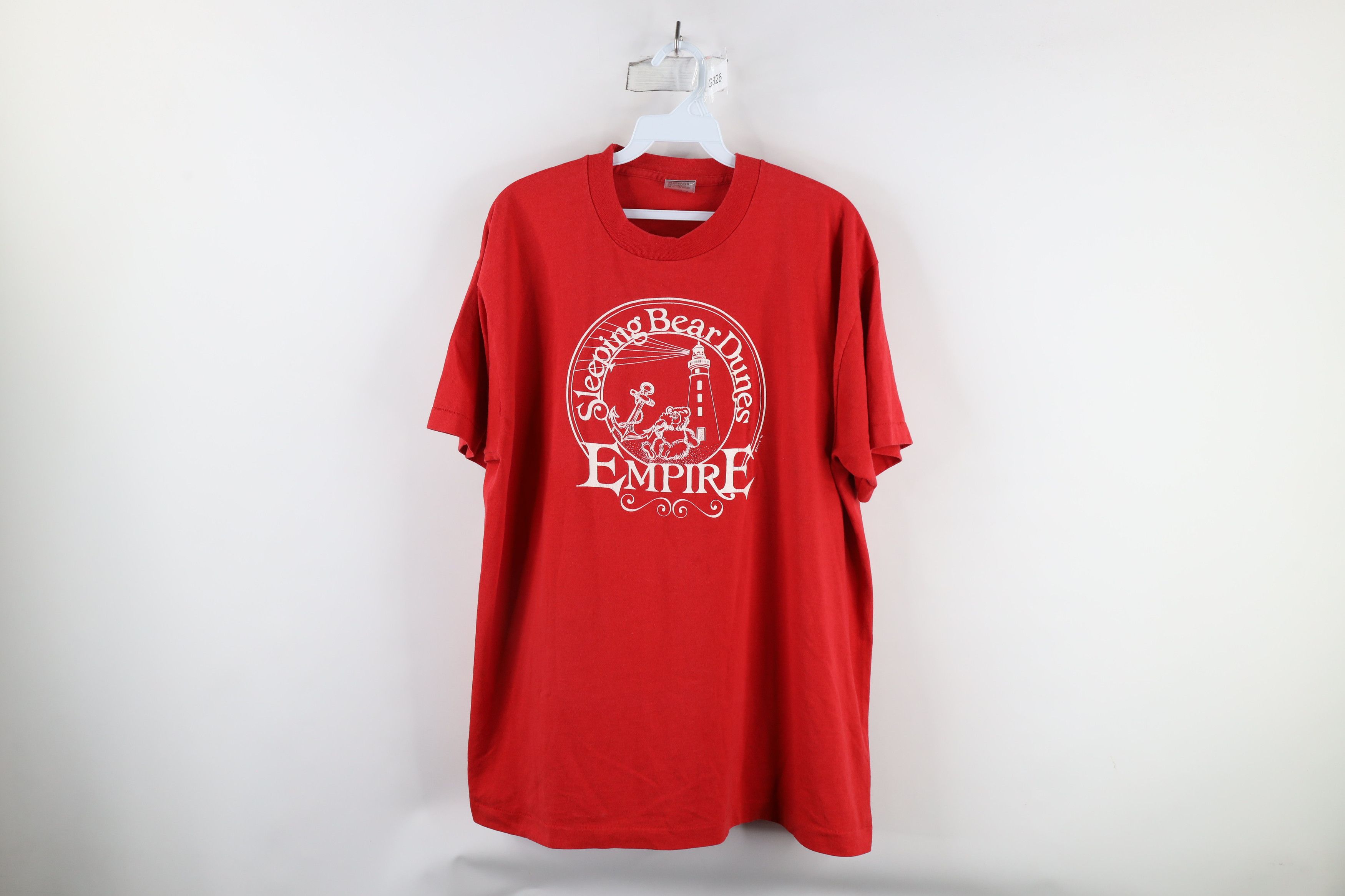 Vintage Vintage 90s Streetwear Bear Dunes Empire Michigan T-Shirt Size US XL / EU 56 / 4 - 1 Thumbnail