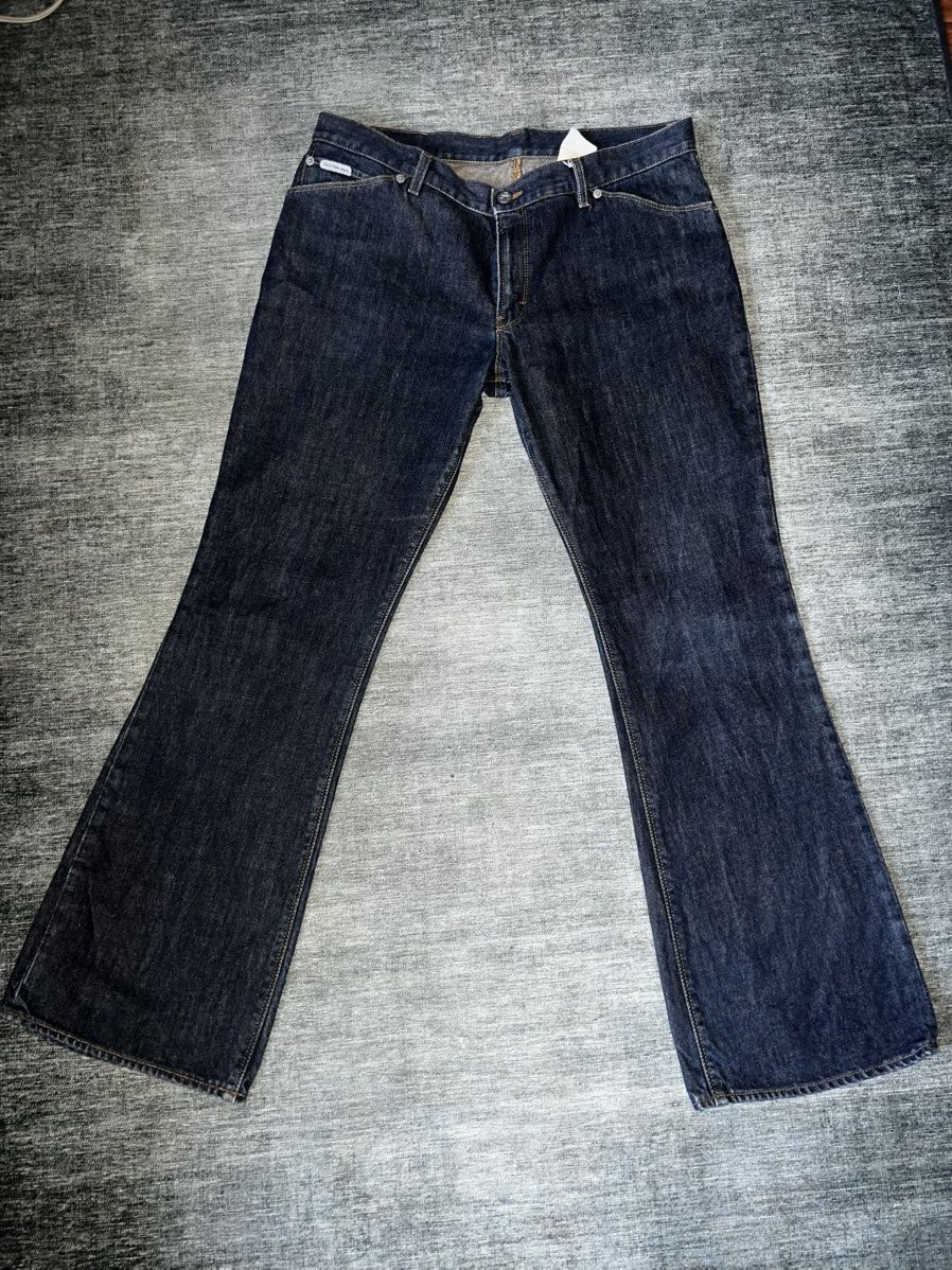 Calvin Klein × Vintage Vintage CALVIN KLEIN Jeans Flared Dark Blue Size US 34 / EU 50 - 1 Thumbnail