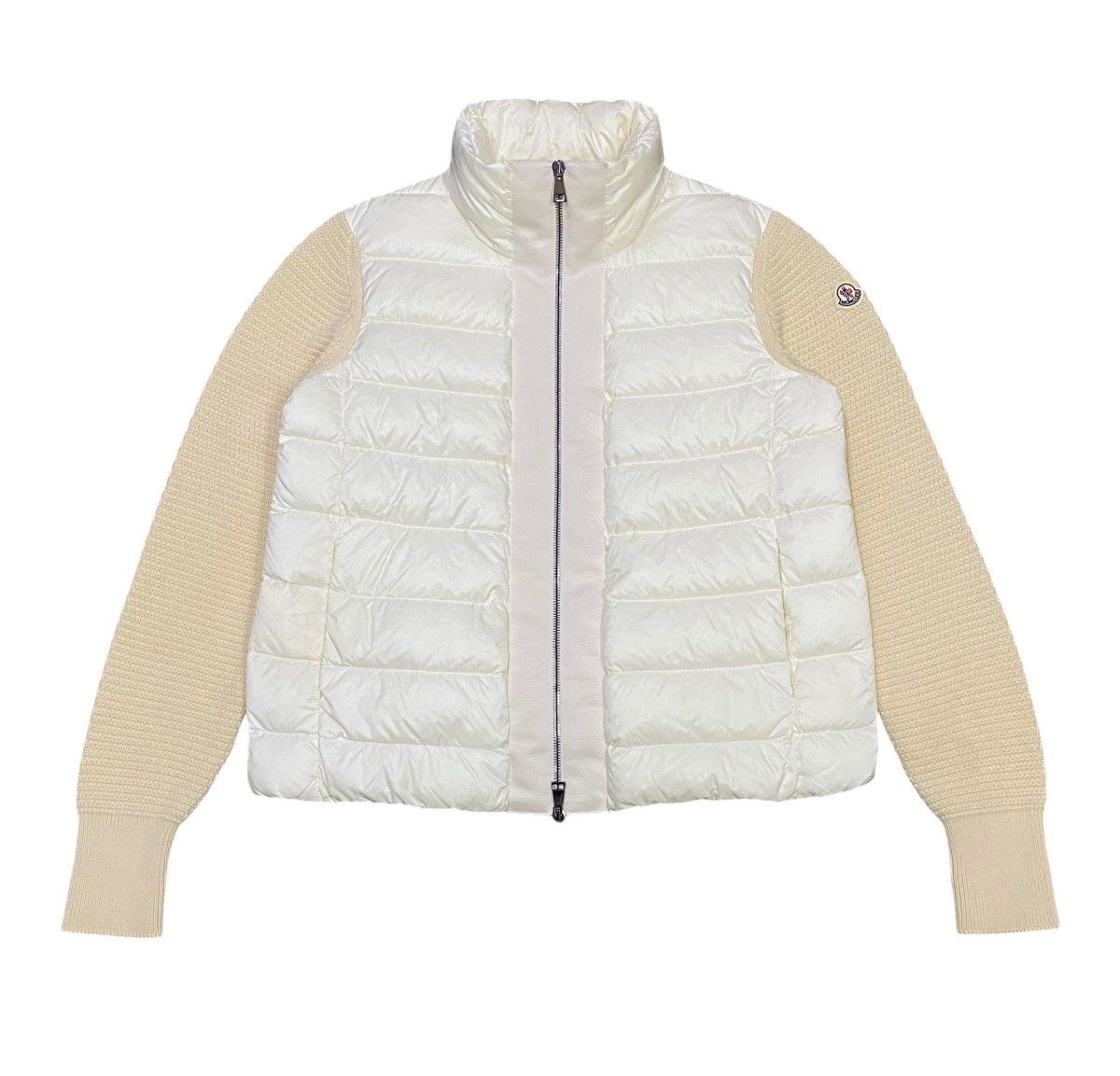 Moncler Moncler Knit Wool Sleeves Puffer Jacket Size S / US 4 / IT 40 - 3 Thumbnail
