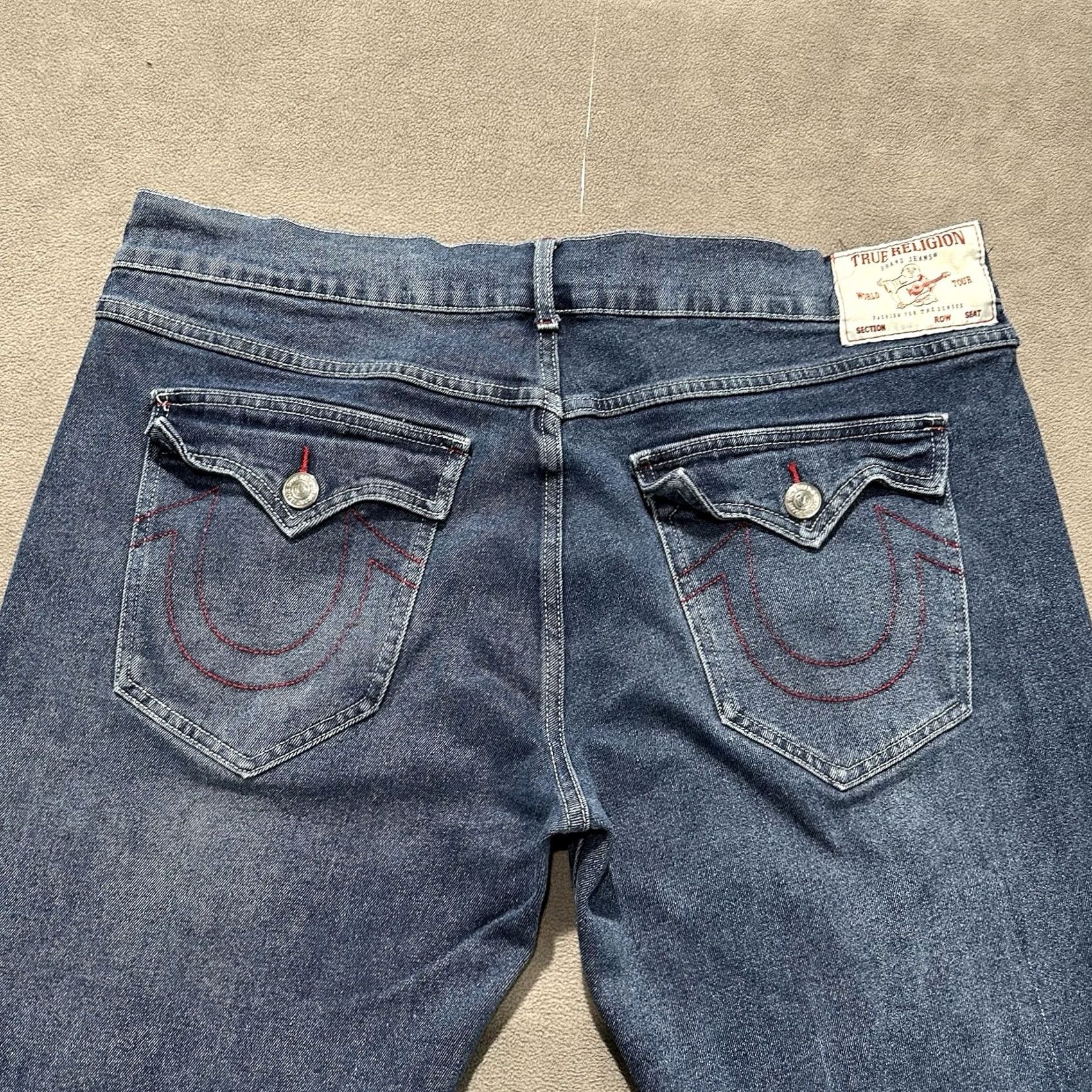 True Religion True Religion Jeans Mens 38 Slim Fit Geno Blue SN Flap Pockets GUC Size US 38 / EU 54 - 4 Thumbnail