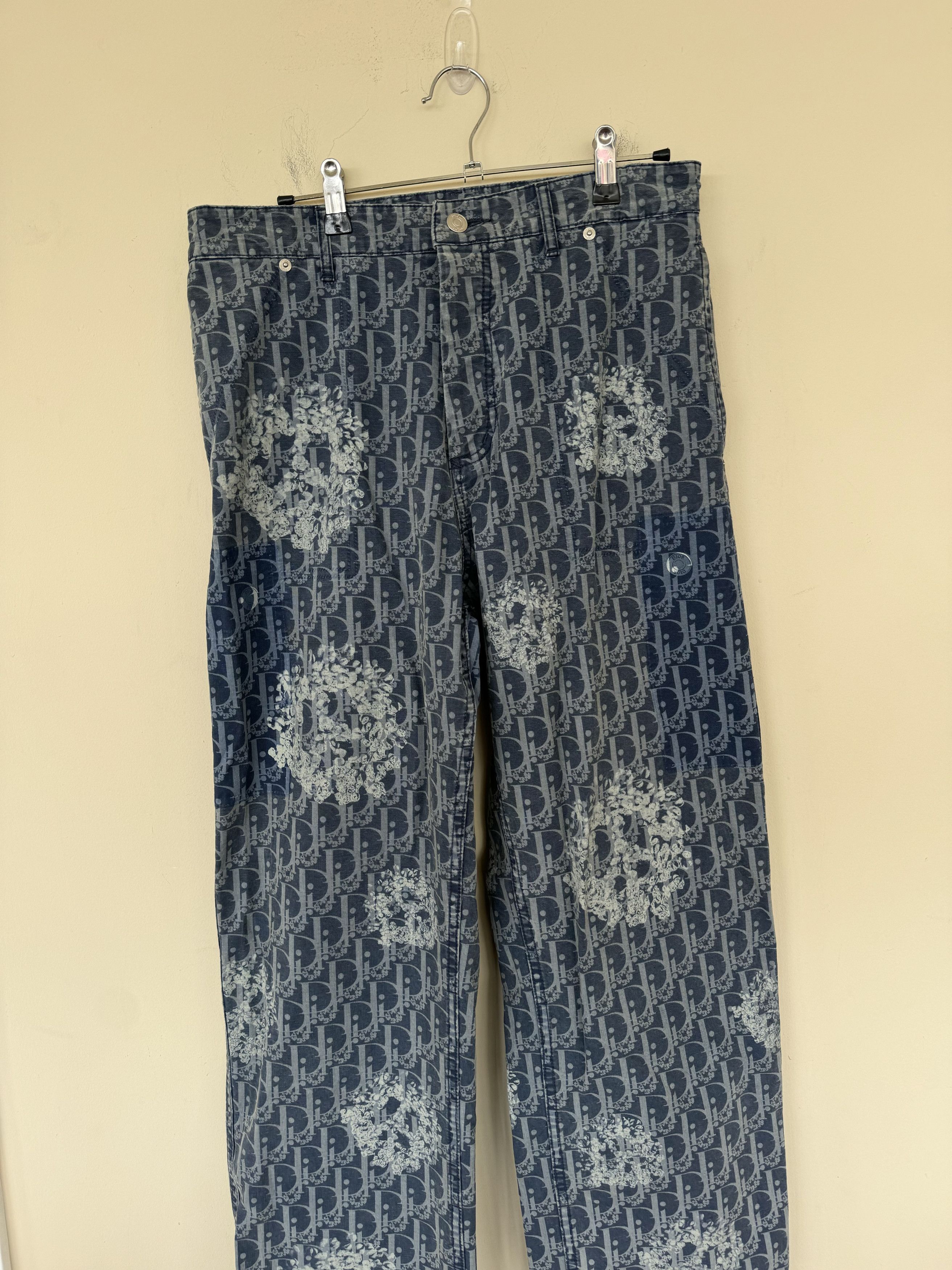 DENIM TEARS × Dior Dior Denim Tears Jeans Size 34" / US 12 / IT 48 - 2 Thumbnail