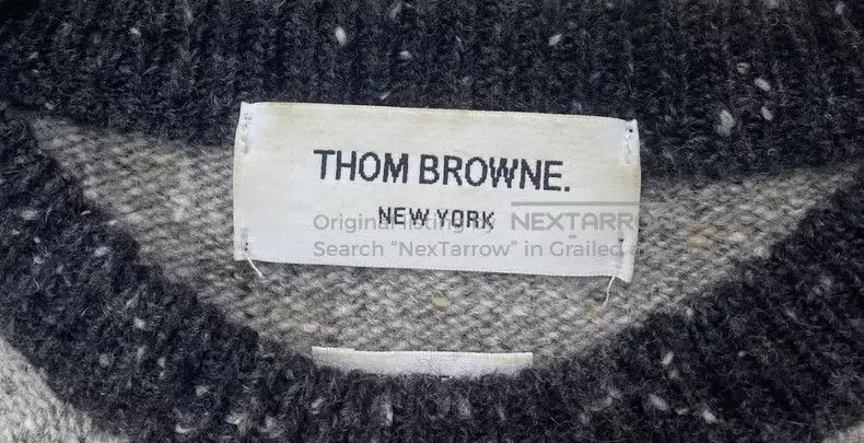 Thom Browne Thom Browne Grey Striped Wool Sweater Size S / US 4 / IT 40 - 3 Thumbnail