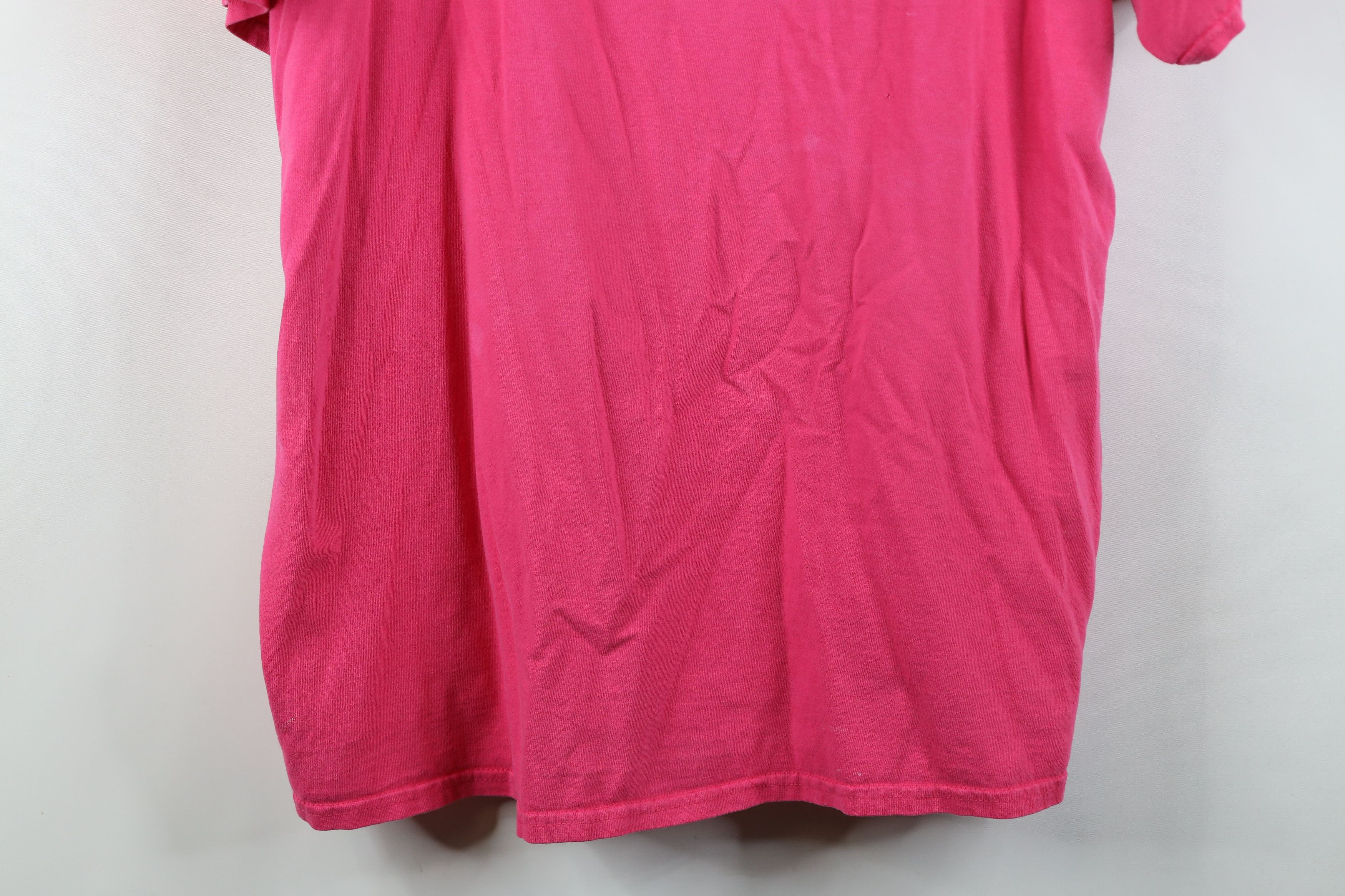 Vintage Vintage 90s Y2K Tupperware Butterfly T-Shirt Pink Cotton Size XXL / US 16-18 / IT 52-54 - 3 Thumbnail