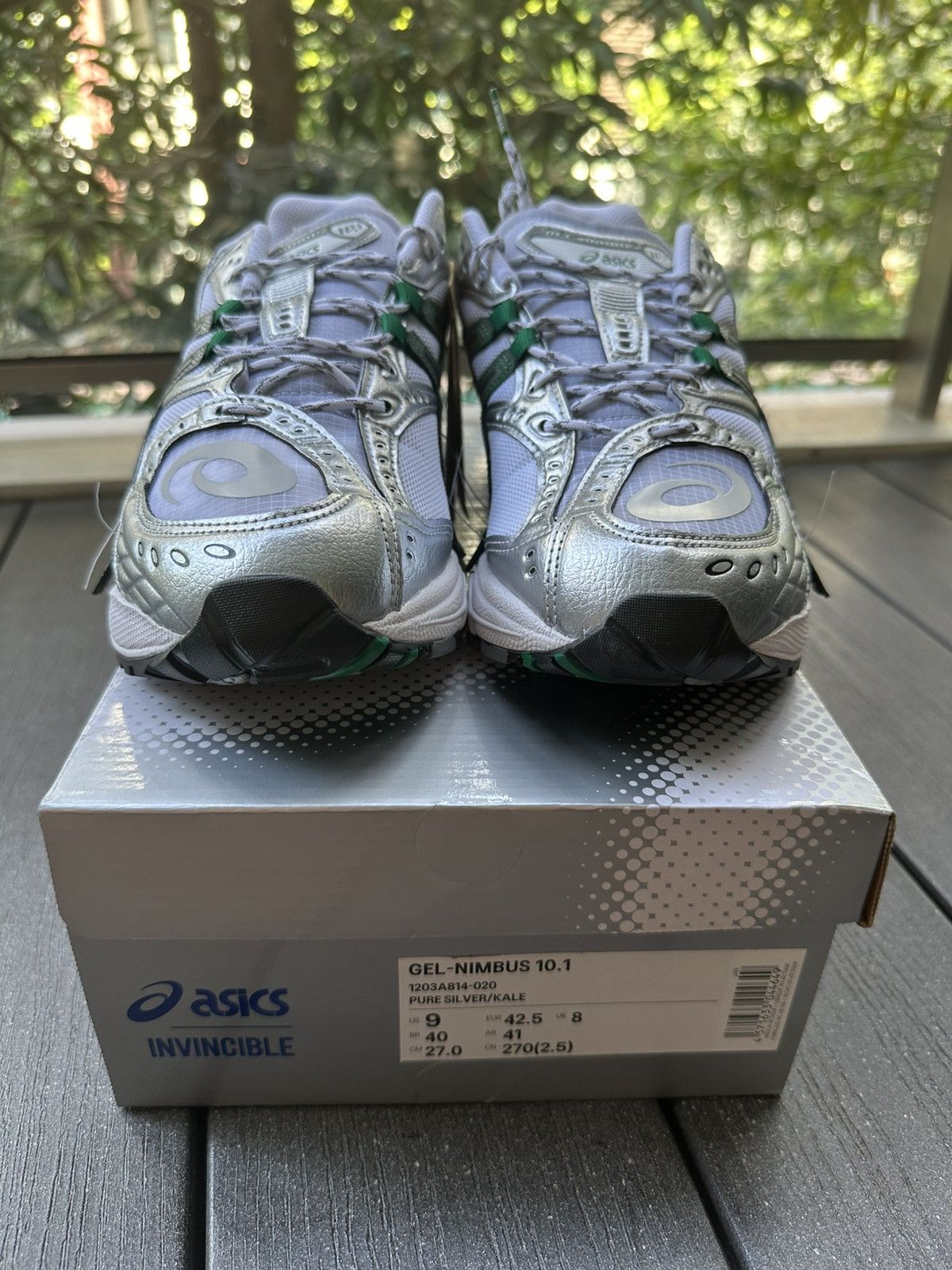 Asics Asics x Invincible Gel Nimbus 10.1 Green HTTP404 Size US 9 / EU 42 - 2 Thumbnail