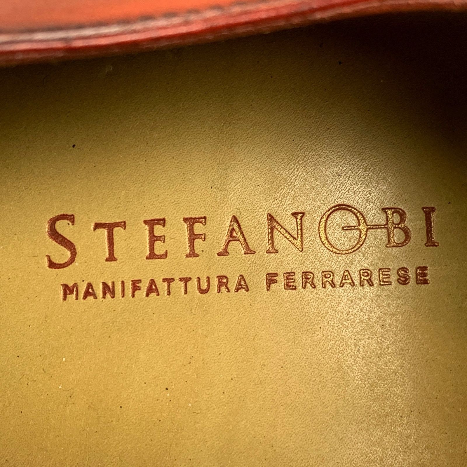 Other STEFANOBI Cognac Contrast Stitch Leather Lace Up Shoes Size US 8 / EU 41 - 7 Thumbnail