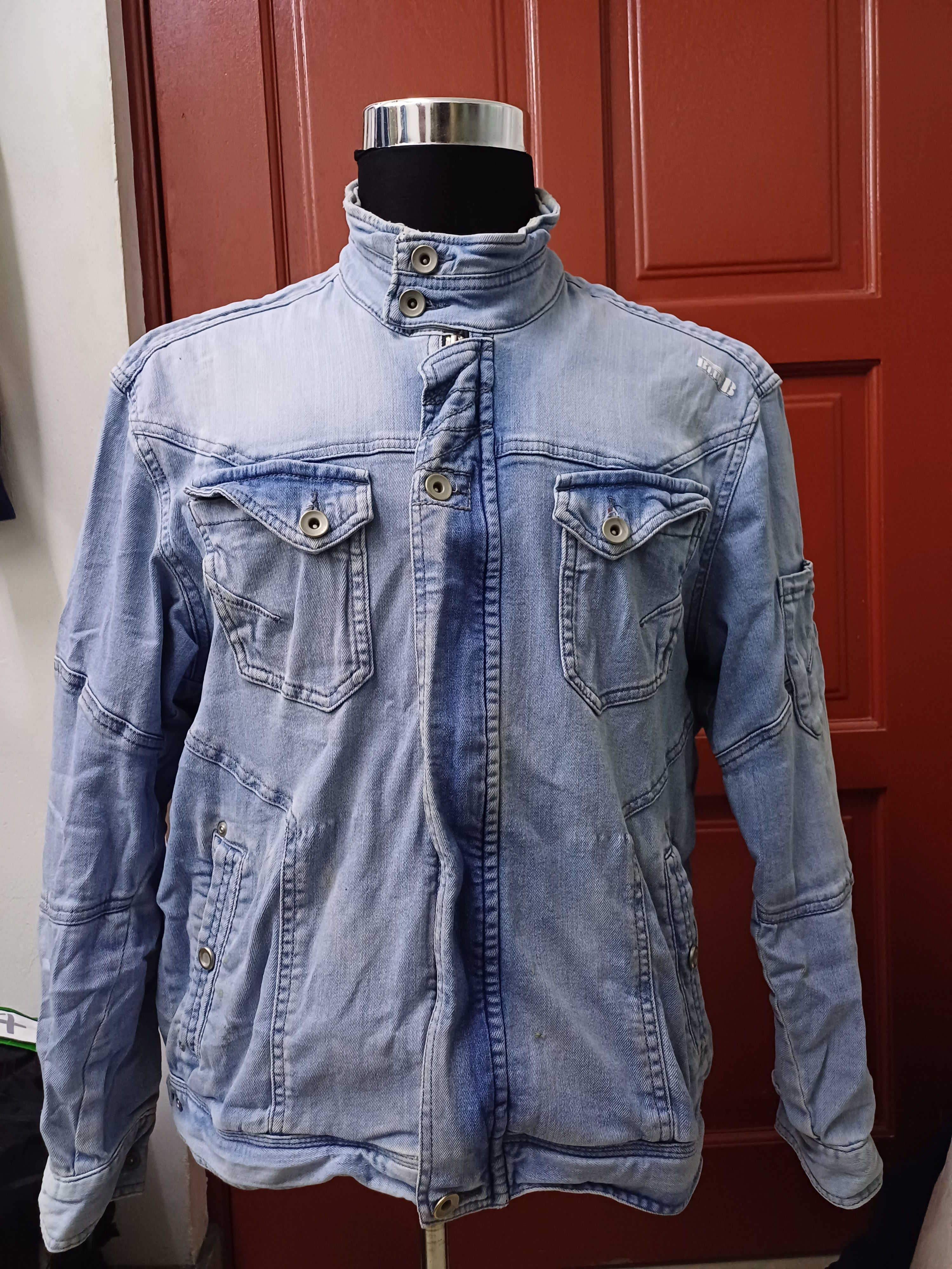 Japanese Brand jacket denim blue b Japanese brand Size US XL / EU 56 / 4 - 2 Thumbnail