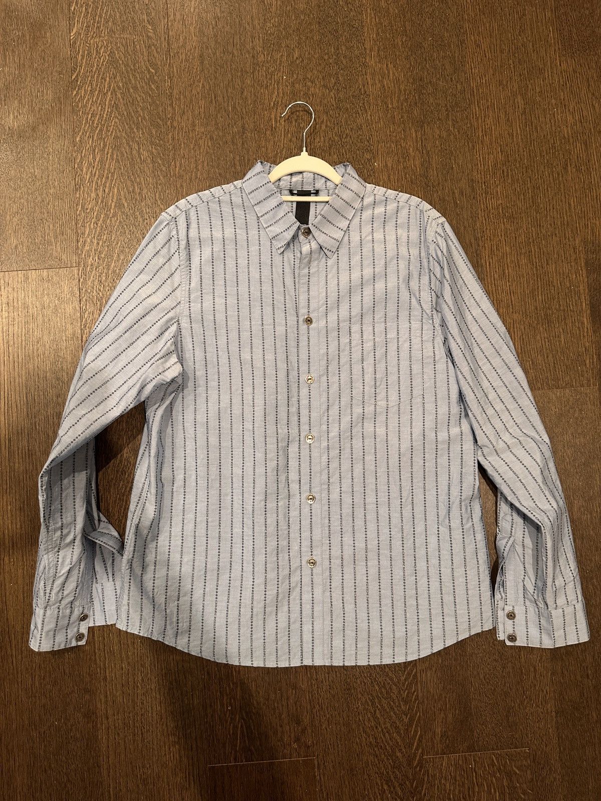 Chrome Hearts Chrome Hearts Pin Stripe Button Up Shirt Size US L / EU 52-54 / 3 - 1 Thumbnail