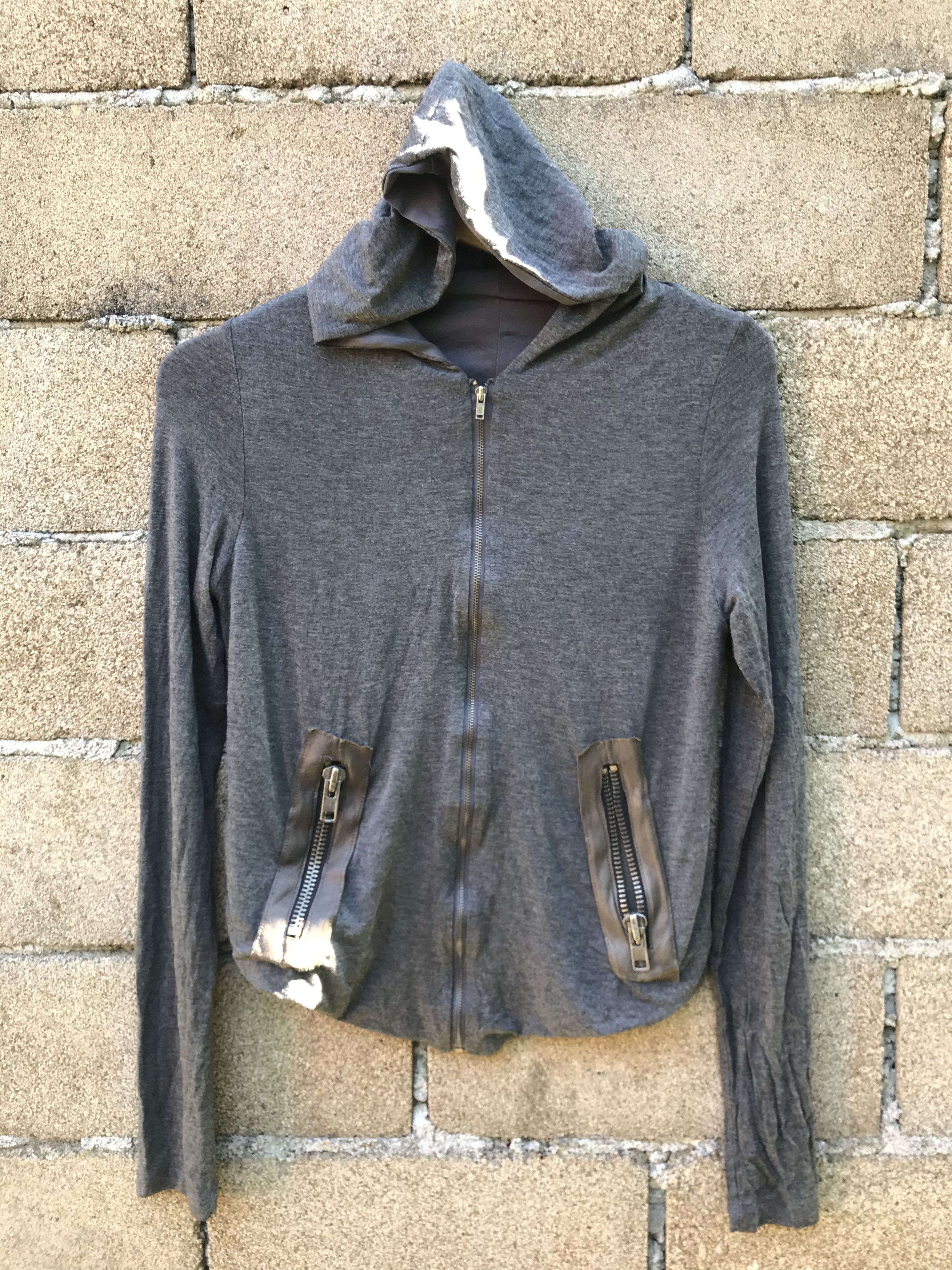 image of 20471120 x Le Grande Bleu L G B Vintage Zip Hoodie Ifsixwasnine Style in Dark Gray (Size Small)