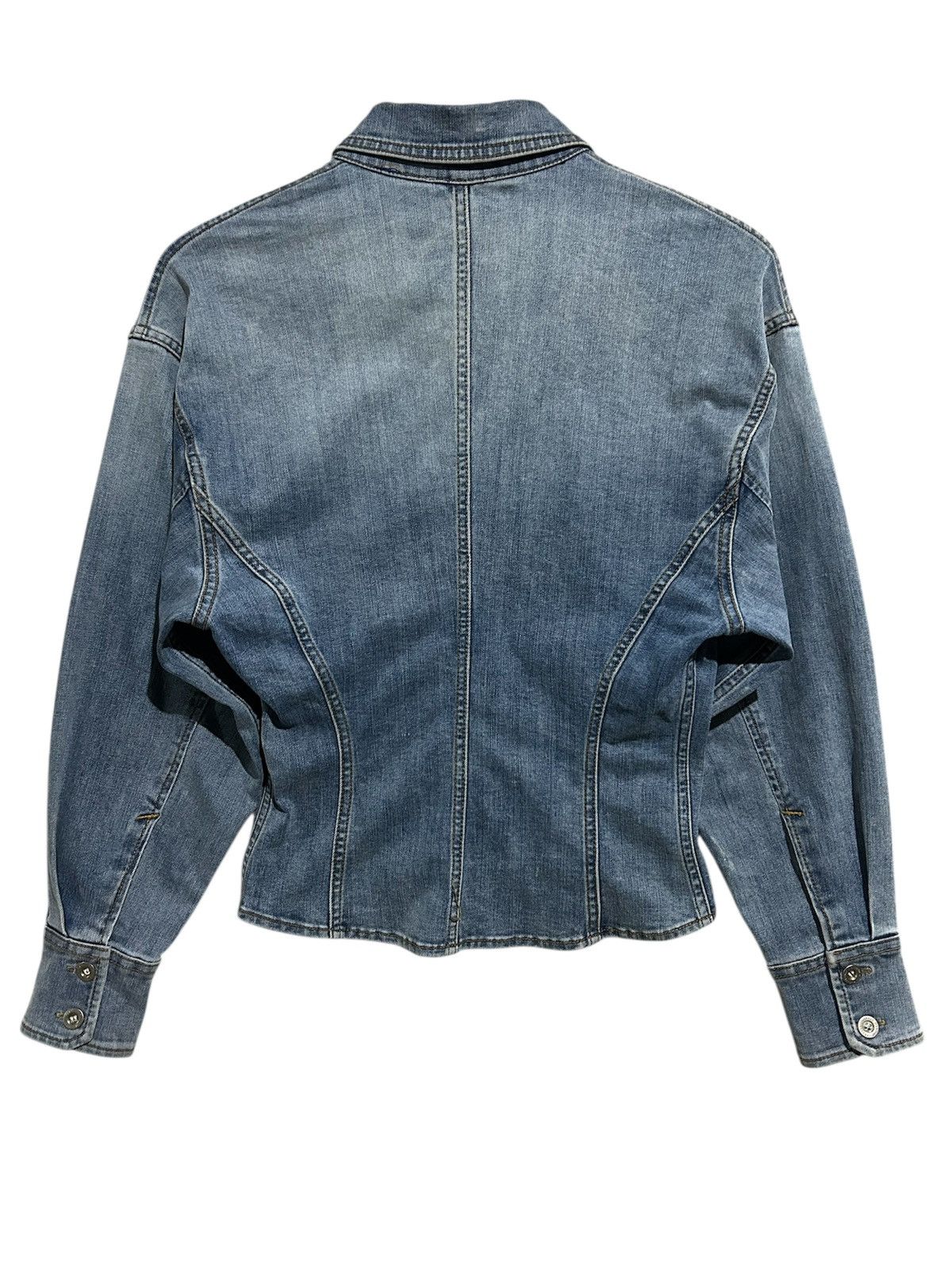 Marithe + Francois Girbaud Marithe Francois Girbaud Vintage Washed Denim Shirt Size M / US 6-8 / IT 42-44 - 5 Thumbnail