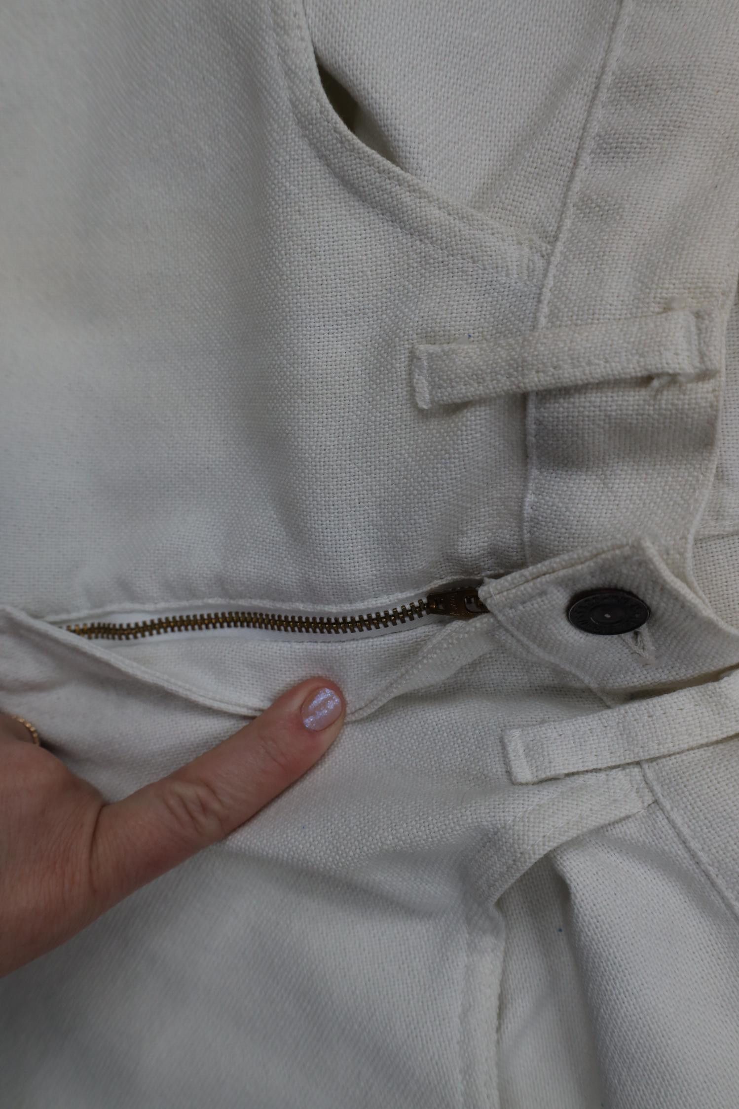 Levi's Vintage 70s Levis Knit Bell Bottoms Chino Pants White USA Size US 30 / EU 46 - 6 Thumbnail