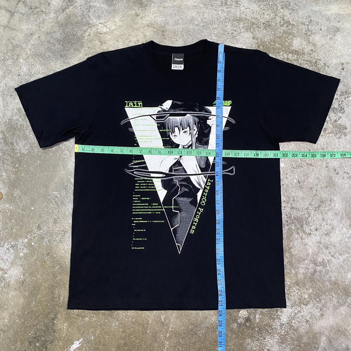 Anime RARE🔥 Serial Experiments Lain Cyberpunk Anime T Shirt Size US L / EU 52-54 / 3 - 18 Thumbnail