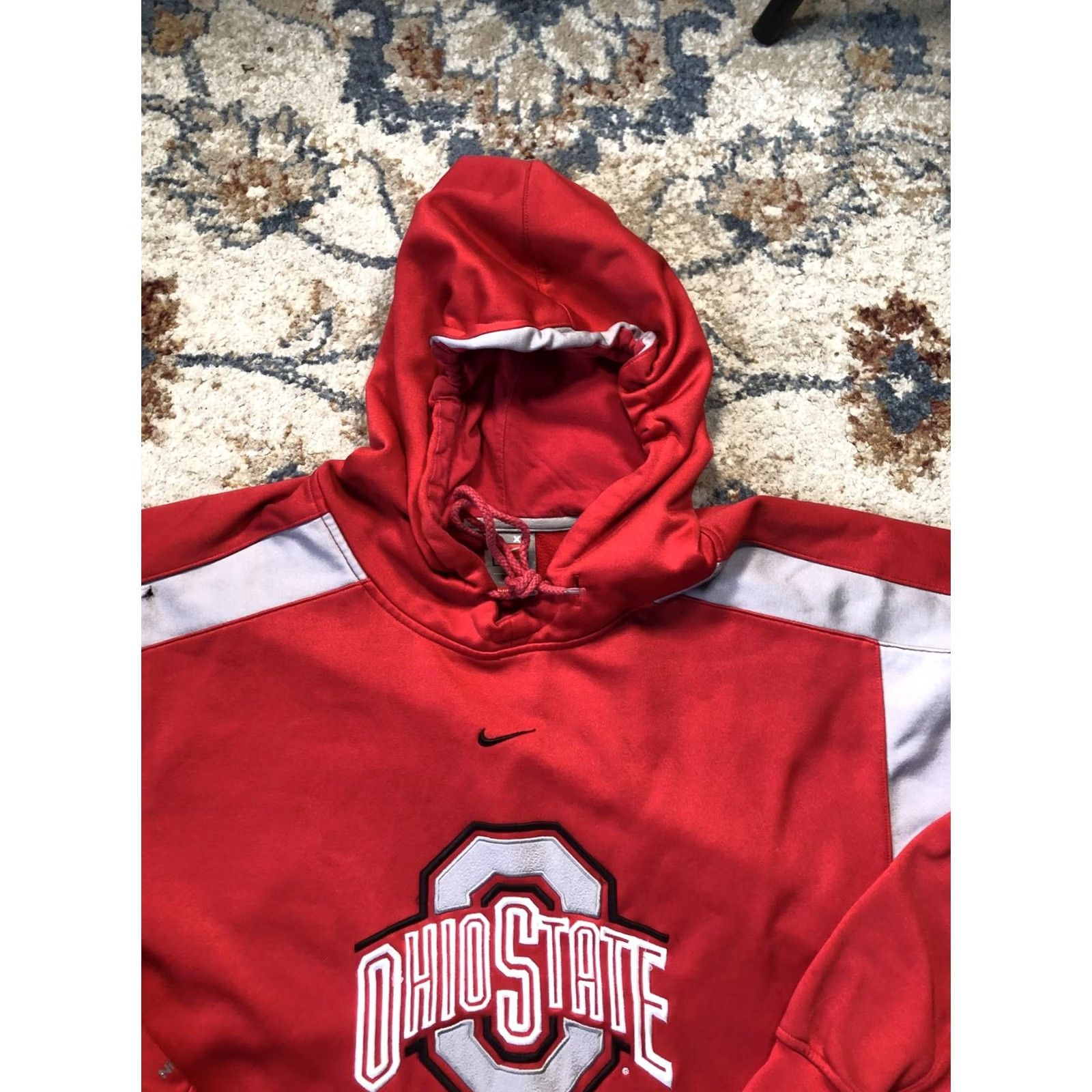 Nike VINTAGE Ohio State Hoodie Mens XL Red Nike Fit Therma Pullover Sweatshirt Buckeyes NCAA Size US XL / EU 56 / 4 - 2 Thumbnail