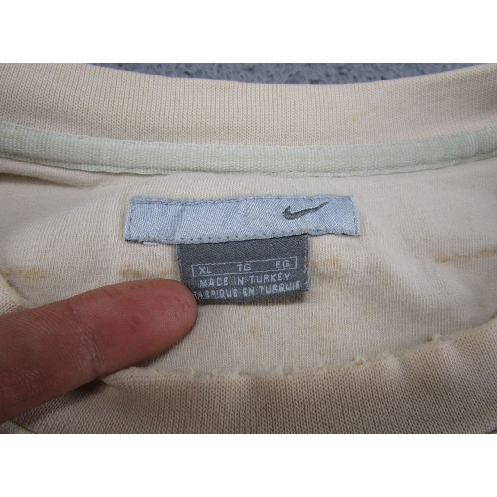 Nike VTG Nike Sweatshirt XL Pullover Crewneck Swoosh Mini 90s Sports Ivory Men Size US XL / EU 56 / 4 - 2 Thumbnail
