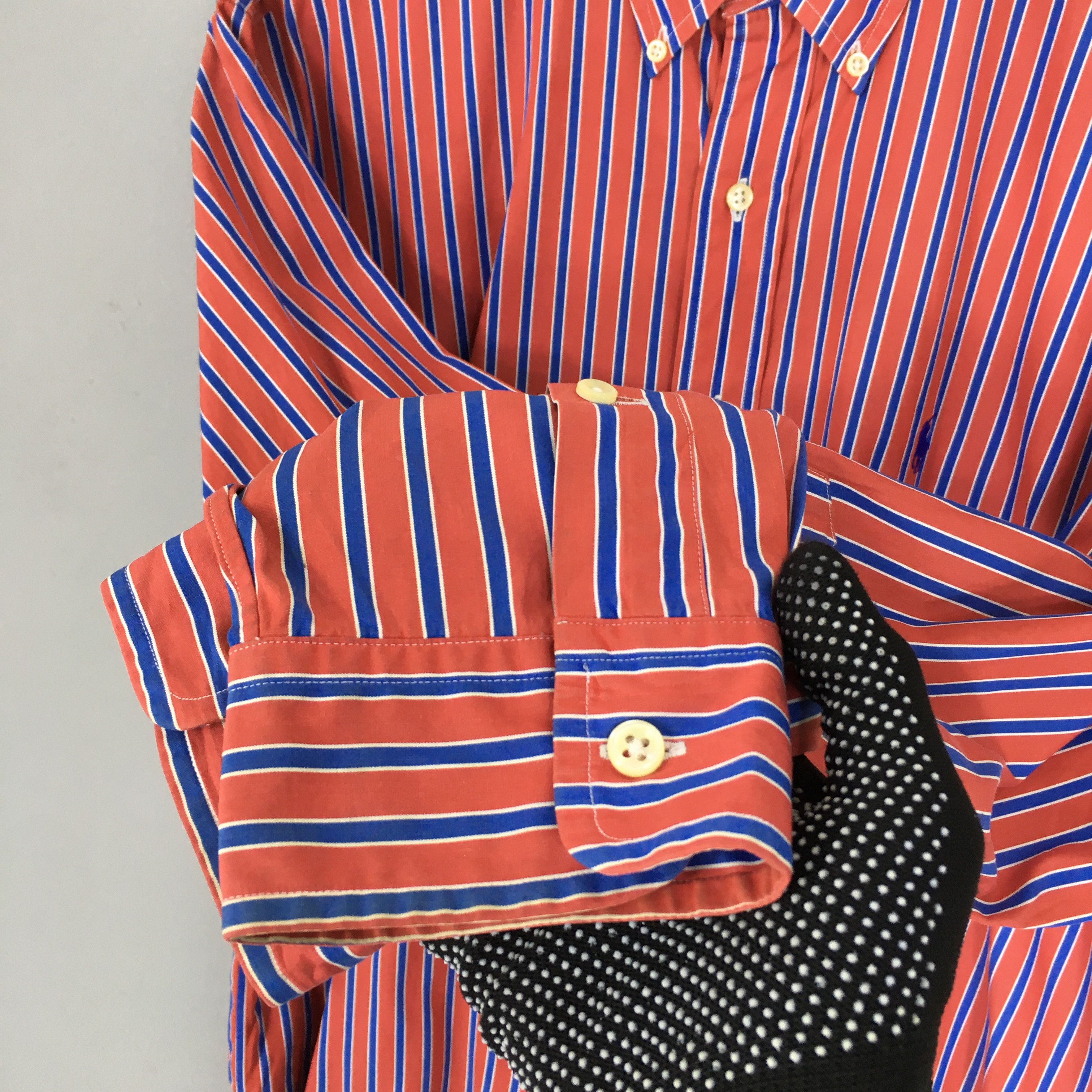 Polo Ralph Lauren × Ralph Lauren Vintage 90s Polo Ralph Lauren Stripes Flannel Shirt Large Size US L / EU 52-54 / 3 - 4 Thumbnail