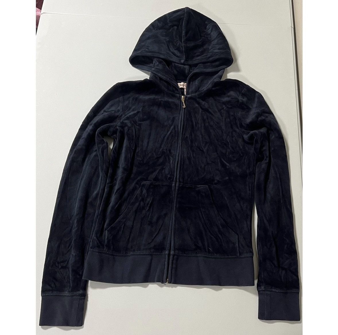 Juicy Couture Juicy Couture Navy Blue Velour Sweatshirt Hoodie Size S 💙✨ Size S / US 4 / IT 40 - 3 Thumbnail