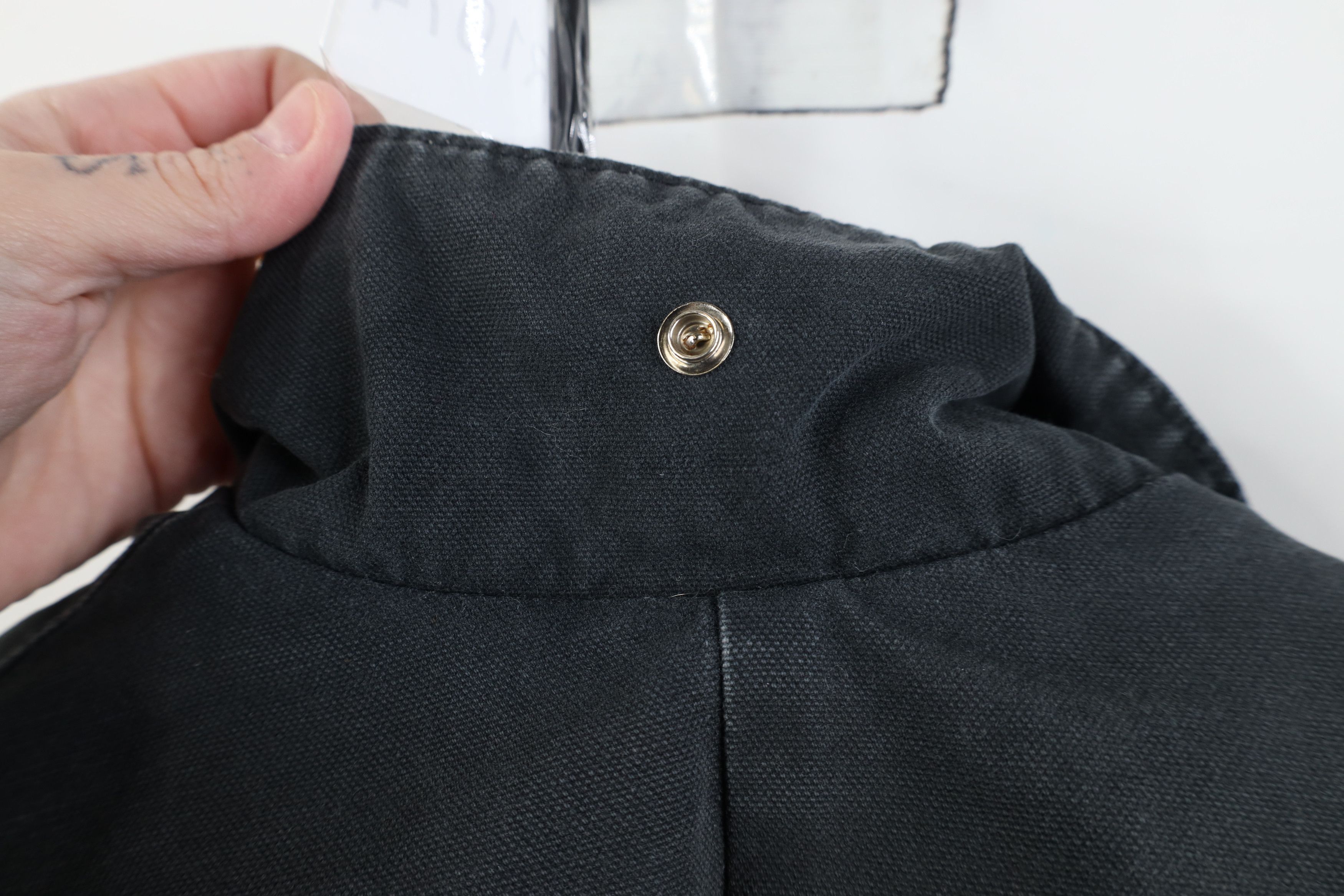 Vintage Vintage Y2K Streetwear Quilted Canvas Bomber Jacket Black Size US M / EU 48-50 / 2 - 14 Thumbnail