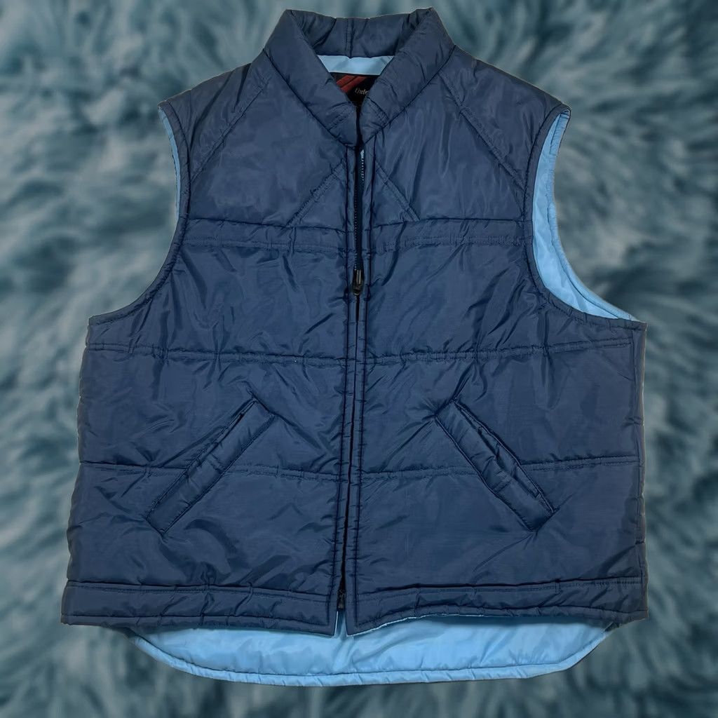 Sears VINTAGE Sears Vest Puffer Jacket Nylon Blue 80s Hiking XL Mens Zipper Size US XL / EU 56 / 4 - 1 Thumbnail