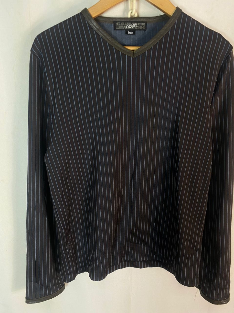 Gaultier Homme Objet Unisex 🔥Gaultier homme objet stripe long sleeve tshirt Size US M / EU 48-50 / 2 - 2 Thumbnail