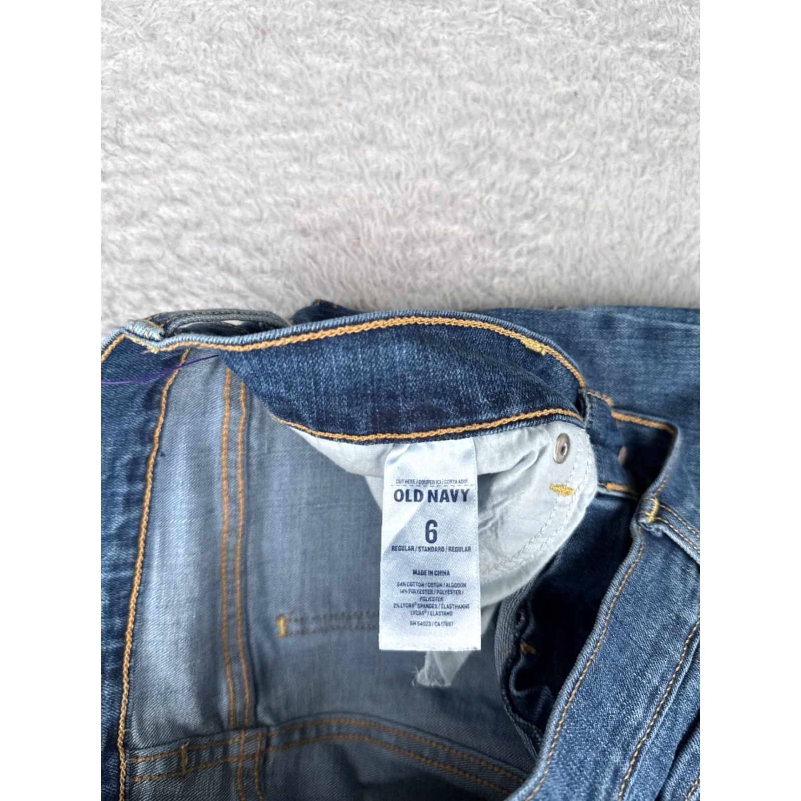 Old Navy Old Navy Women's Blue Denim Bootcut Jeans Size 6 Regular Stretch Cotton Blend Fall Spring Summer Size 28" / US 6 / IT 42 - 7 Thumbnail