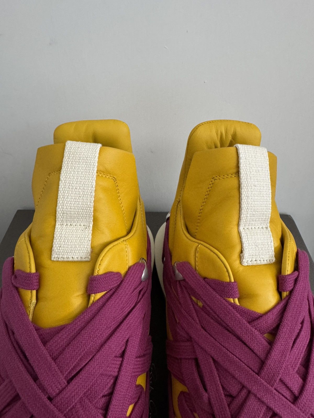 Rick Owens RICK OWENS LEATHER LEMON MEGA LACE GETH RUNNERS Size US 9 / EU 42 - 7 Thumbnail
