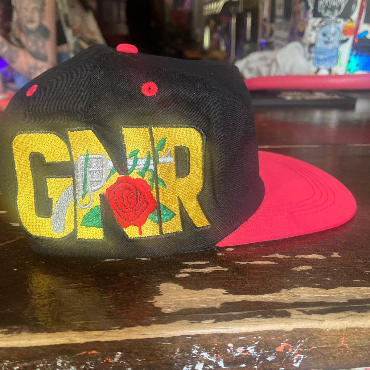 Vintage Beavis and Butt-Head Guns N’ Roses MTV Black SnapBack Hat Size ONE SIZE - 3 Thumbnail