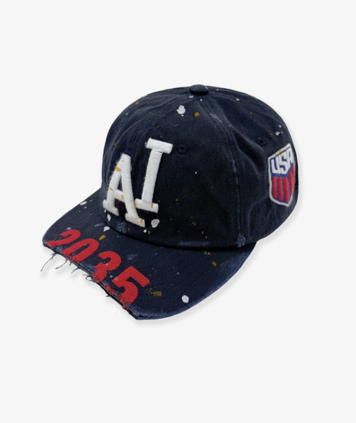 PROJECT G/R WIDE THROWBACK CAP - NAVY hat | Grailed