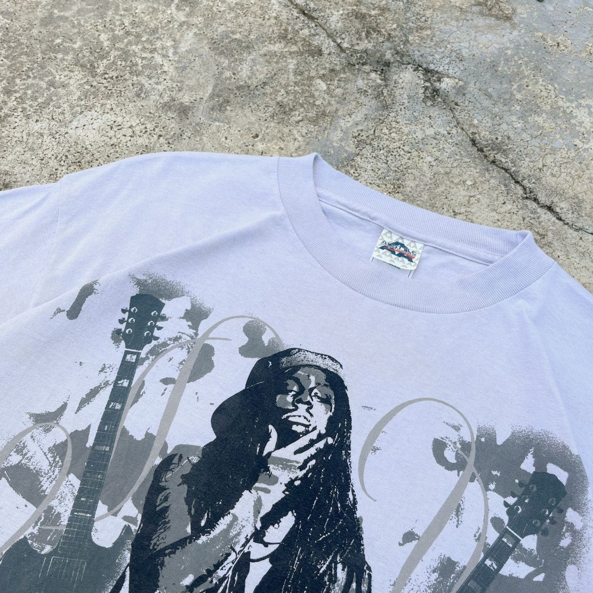 Rap Tees Vintage 00s Lil Wayne Raptees Nice Print Out Design Tee Size US L / EU 52-54 / 3 - 3 Thumbnail