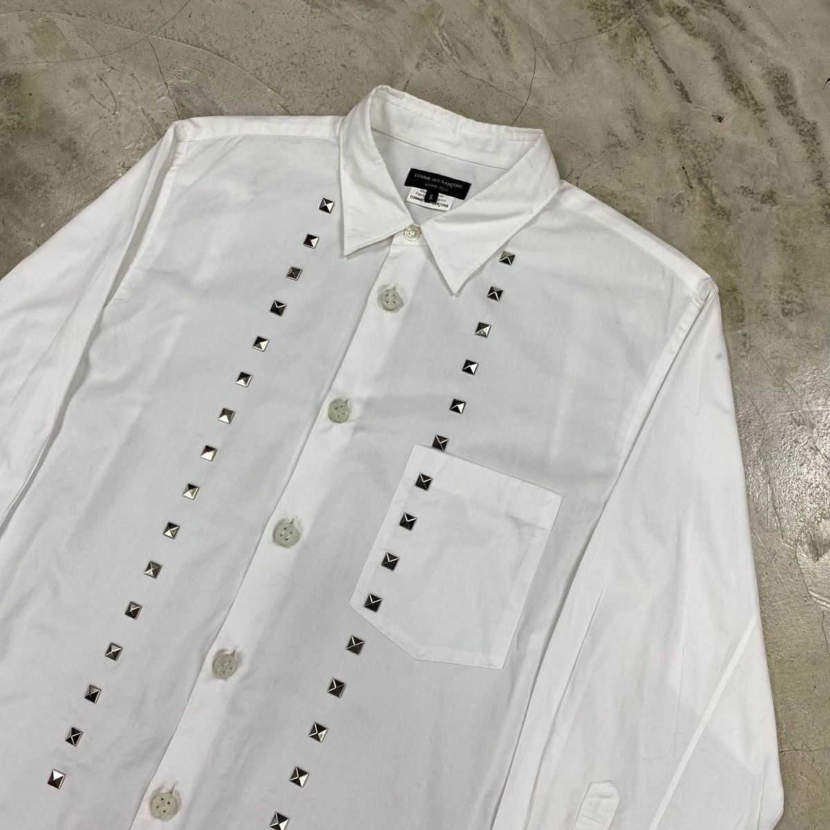 Comme des Garcons Homme Plus SS2013 Studded Dress Shirt Size US S / EU 44-46 / 1 - 2 Thumbnail