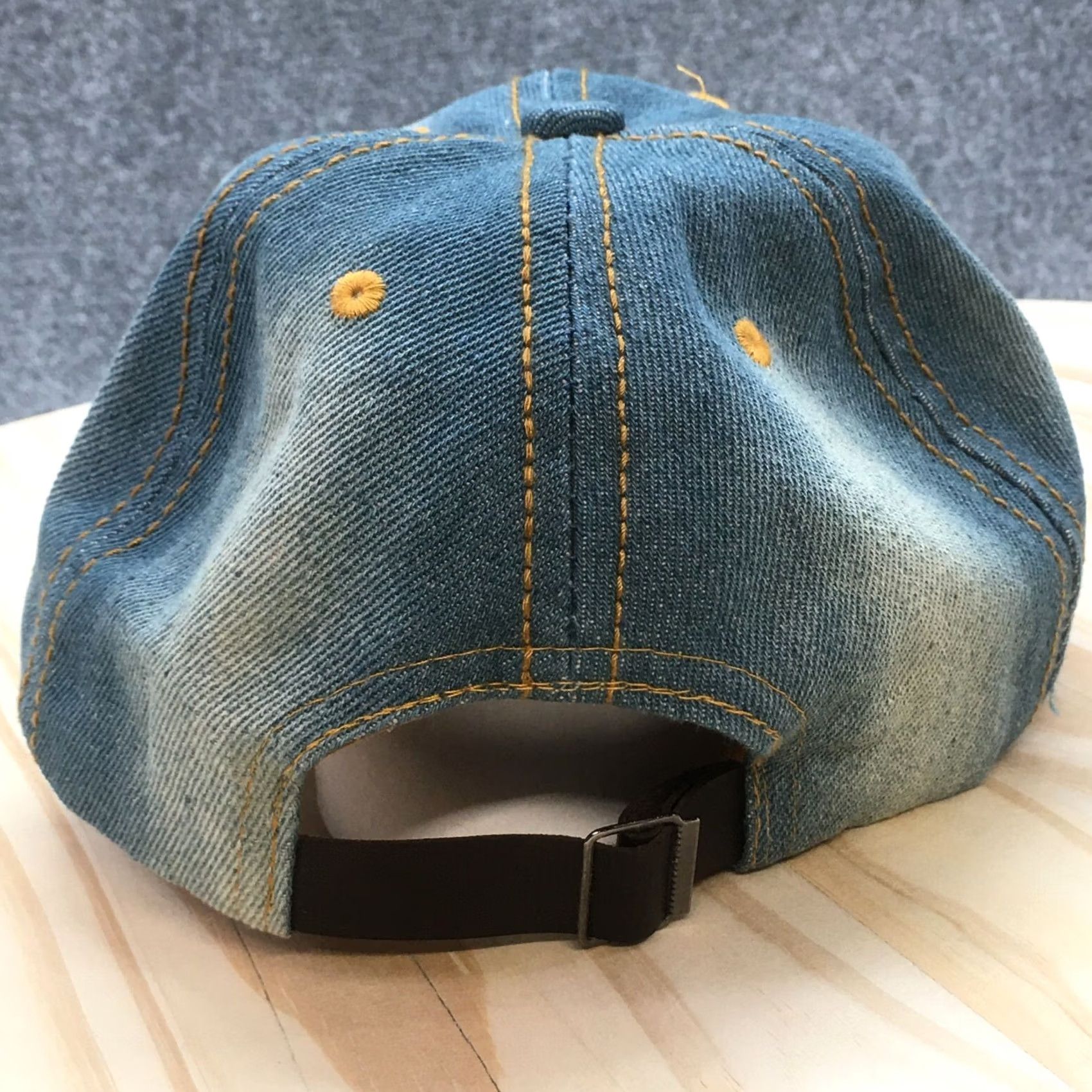 Logo 7 Baseball Hat Womens Blue OS Studded Distressed Embroidered Logo Crown Rhinestone Size ONE SIZE - 7 Thumbnail