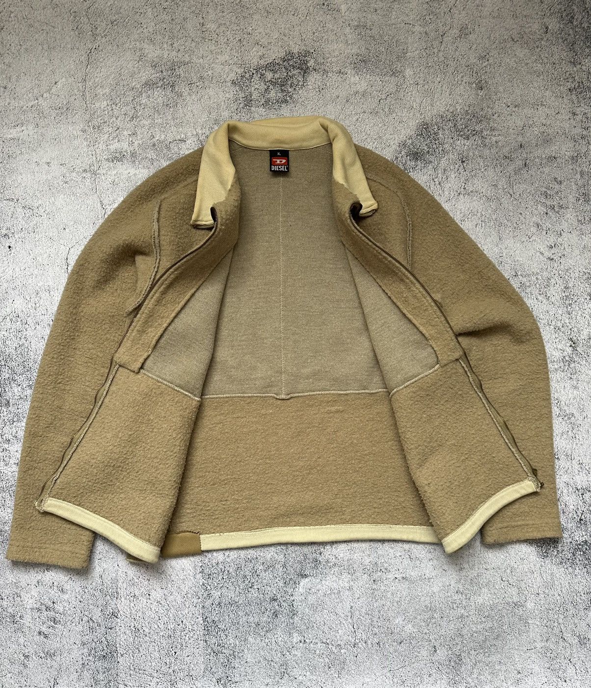 Diesel Vintage Diesel Wool Zip Sweatshirt Y2K Size US XL / EU 56 / 4 - 9 Thumbnail