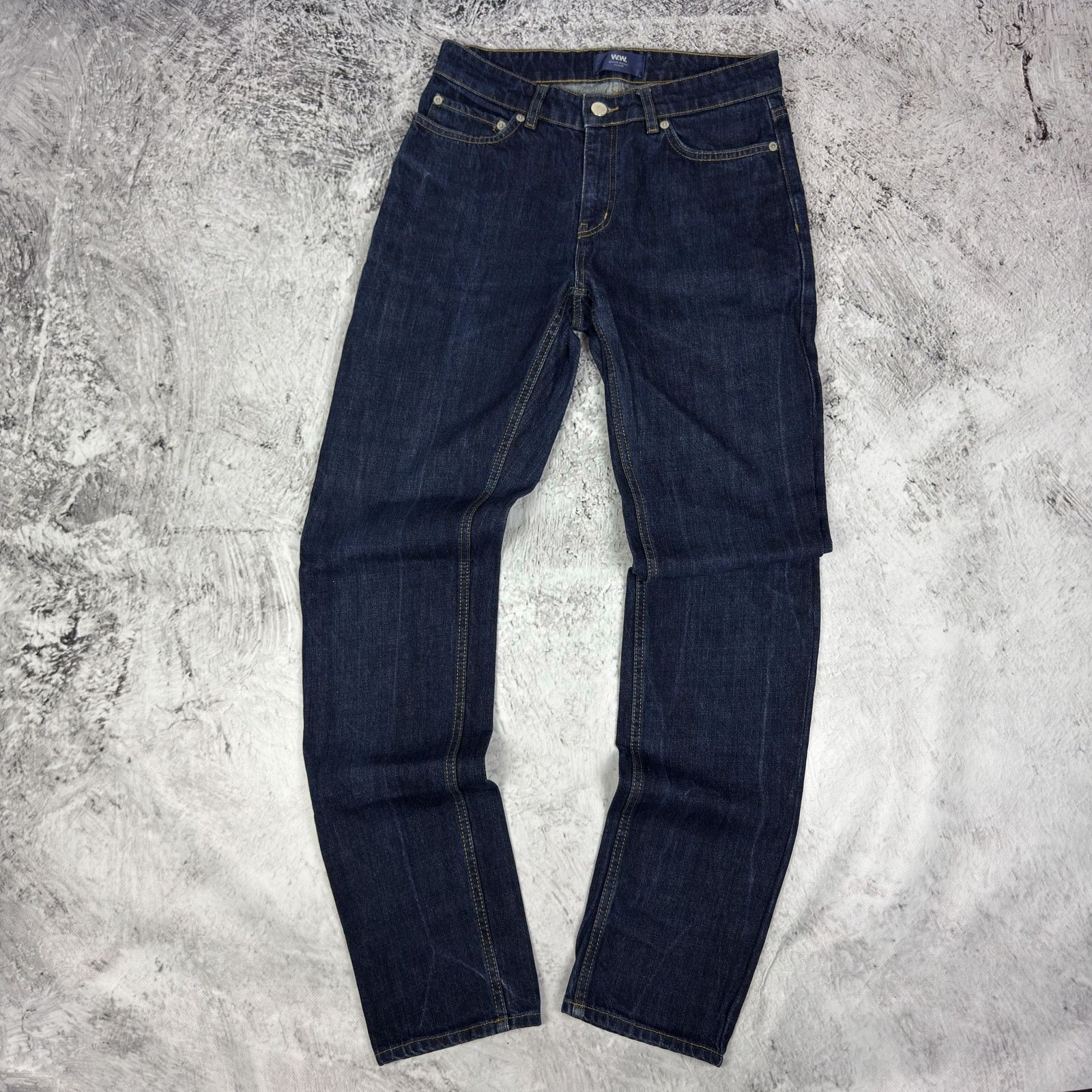 Wood Wood Wood Wood Wes Women Blue Denim Cotton Leg Jeans 29/32 Size 29" - 1 Thumbnail