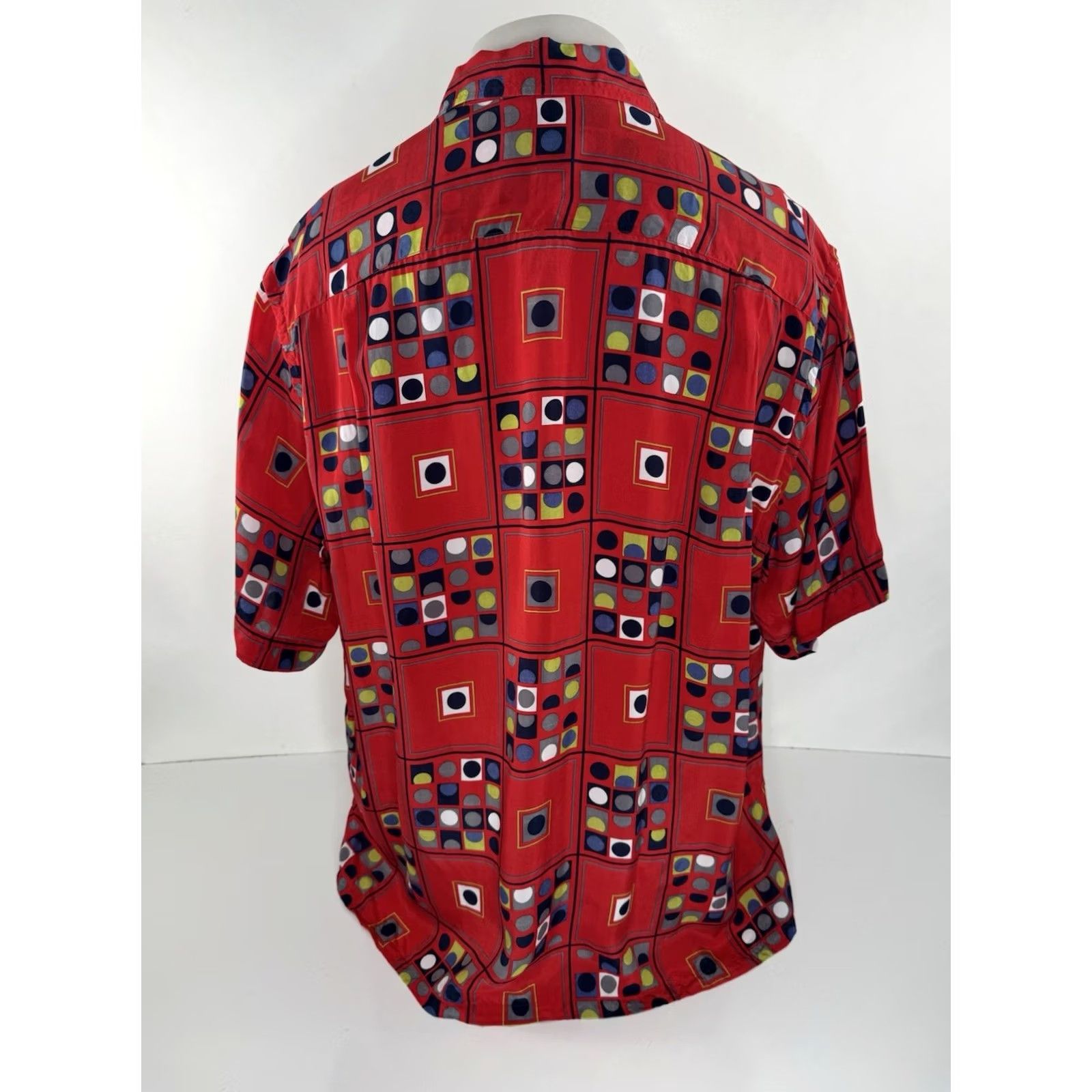 Brioni BRIONI Italy - Colorful Geometric Rayon Mens XL Shirt Size US XL / EU 56 / 4 - 4 Thumbnail