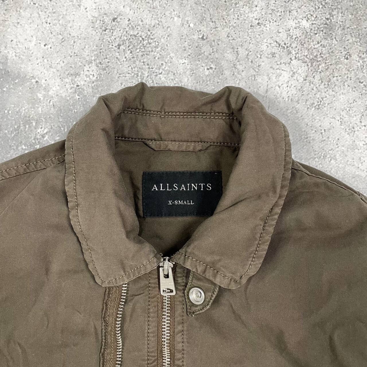 Allsaints Allsaints Nicks Double Zip Bomber Jacket Khaki Size XS Size US XS / EU 42 / 0 - 5 Thumbnail