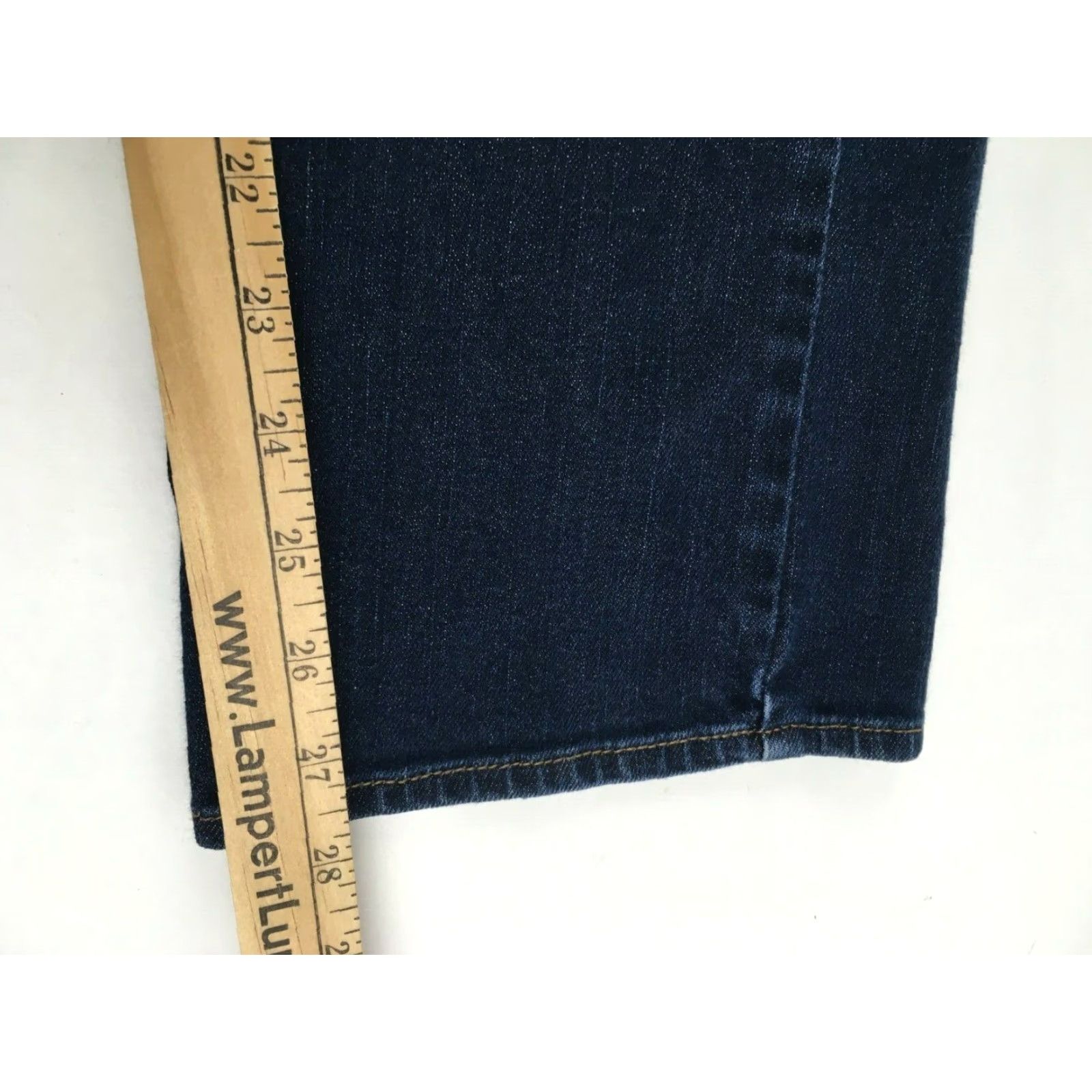 Denime Cialey Dyed Jeans Women's Size 10S Denim Barely Bootcut Classic Fit Dark Wash Pants Shoes? Size 24" / US 00 / IT 34 - 5 Thumbnail