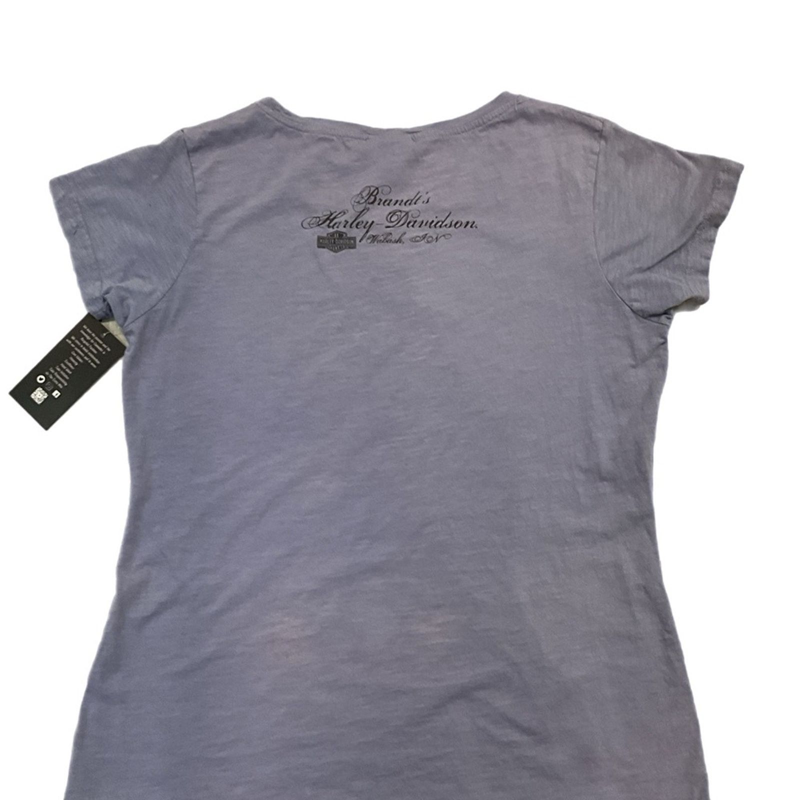 Harley Davidson Ladies Harley Davidson “Wabash,In” T-shirt Size L / US 10 / IT 46 - 2 Thumbnail