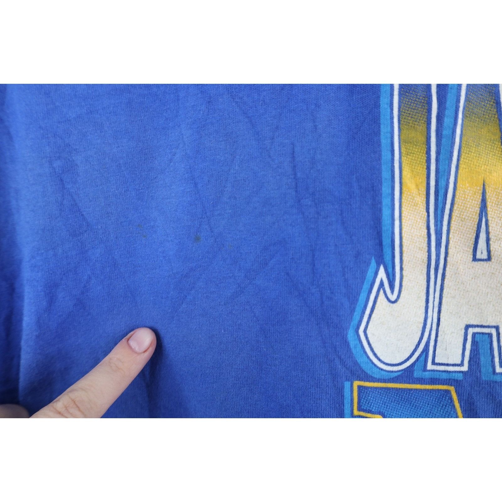 Vintage Vintage 90s Faded Jacksonville Jaguars Football T-Shirt Size US L / EU 52-54 / 3 - 6 Thumbnail