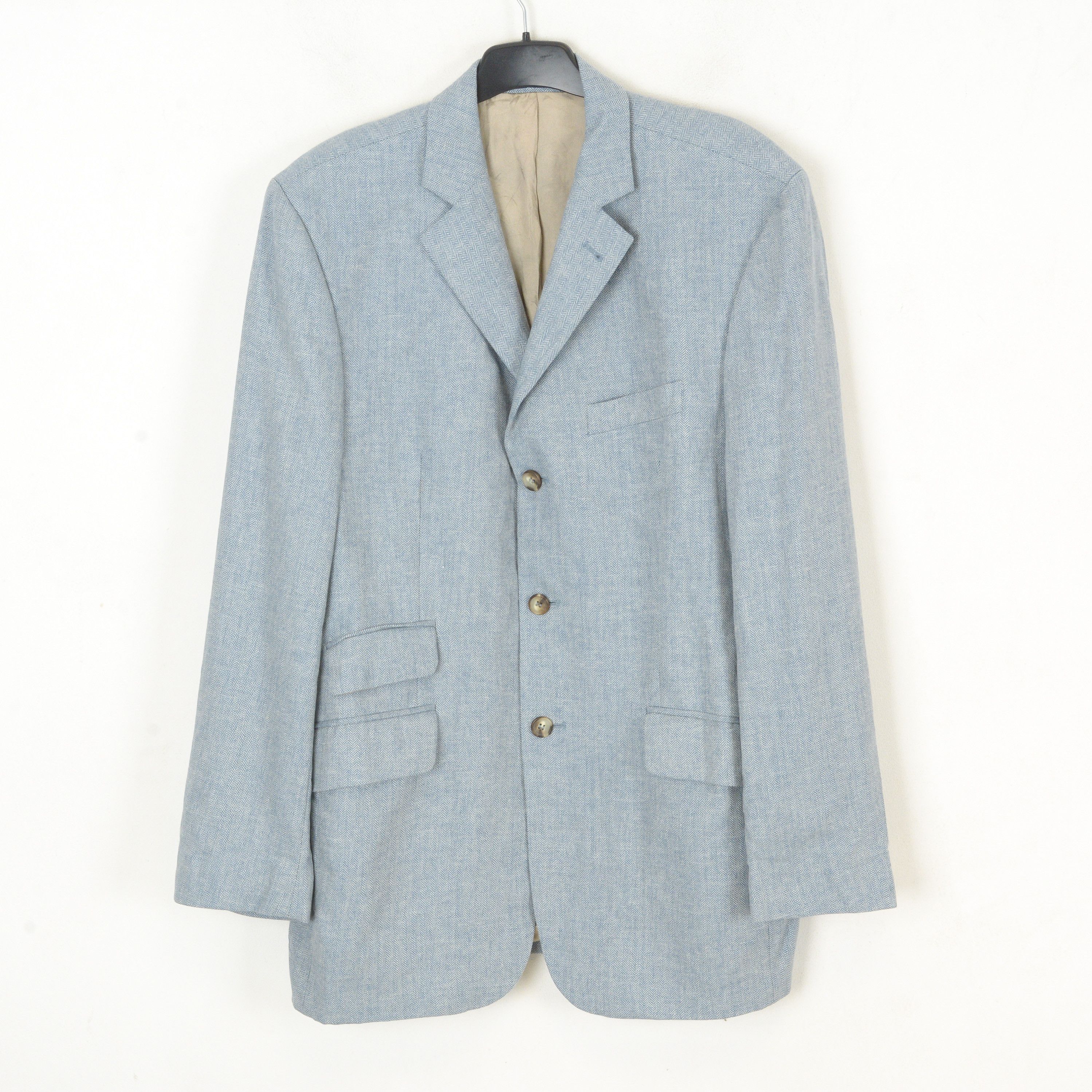 Designer × Other McNEAL Blazer EU 52 Suit Jacket Coat Wool Herringbone Tweed Size 42R - 1 Thumbnail