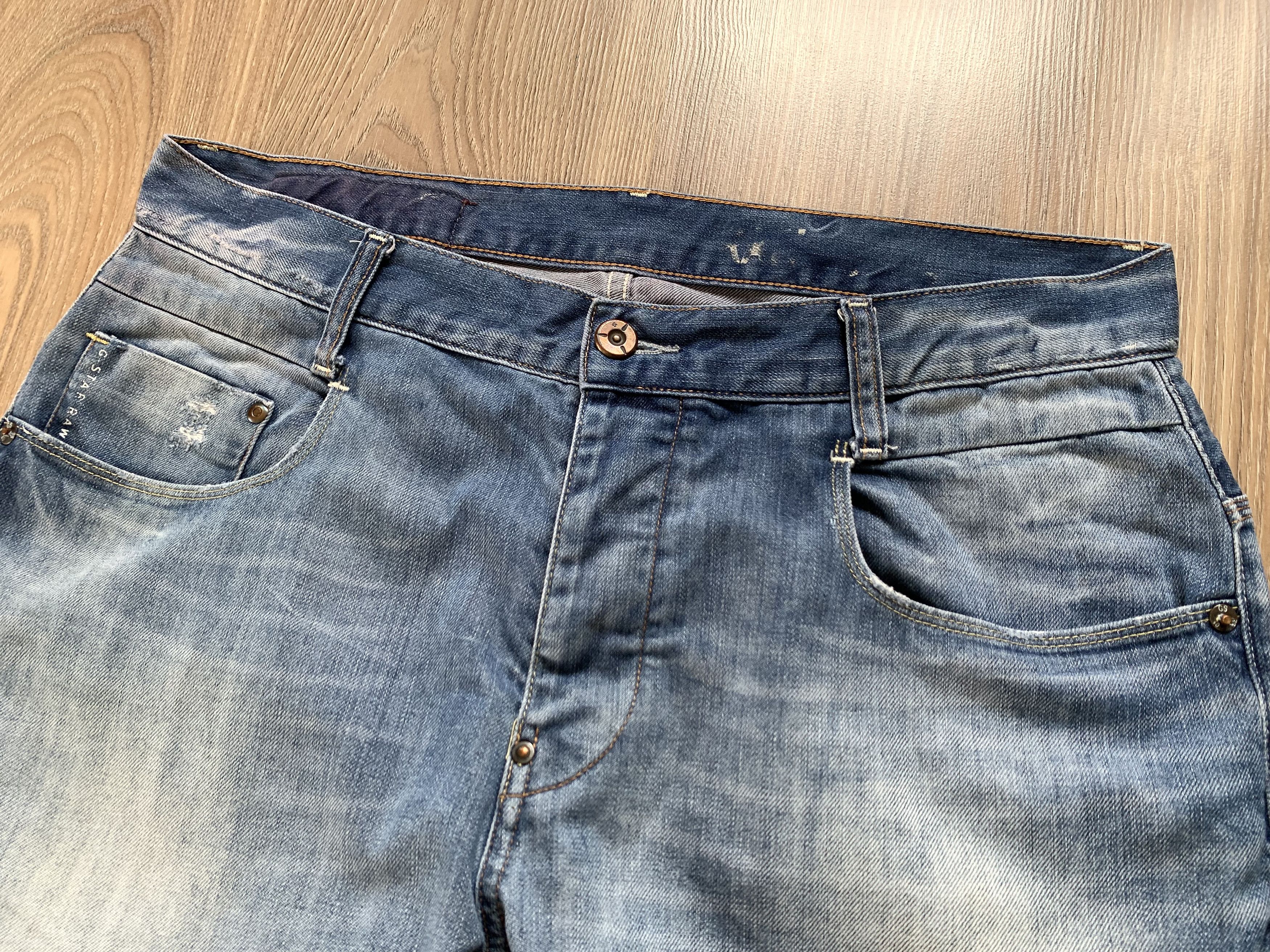 G-Star G Star Raw New Radar Tapered Distressed Jeans Size US 34 / EU 50 - 4 Thumbnail