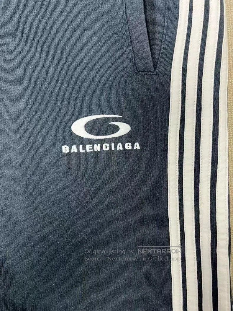 Balenciaga Balenciaga 25 Show Gray Striped Sweatpants . Size US 31 - 3 Thumbnail