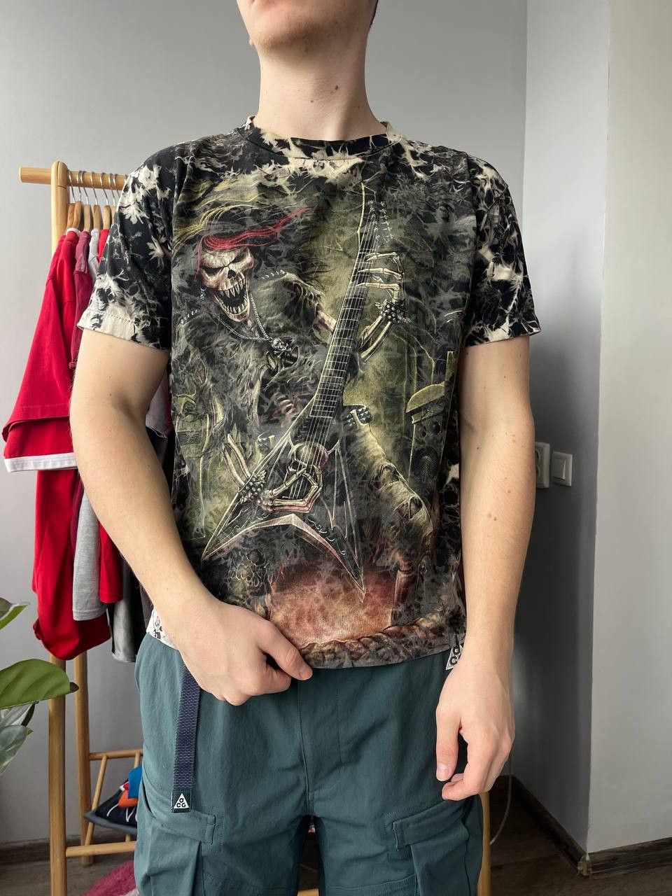 Affliction × Vintage vintage overprint rare wild skulls big logo Size US M / EU 48-50 / 2 - 1 Thumbnail